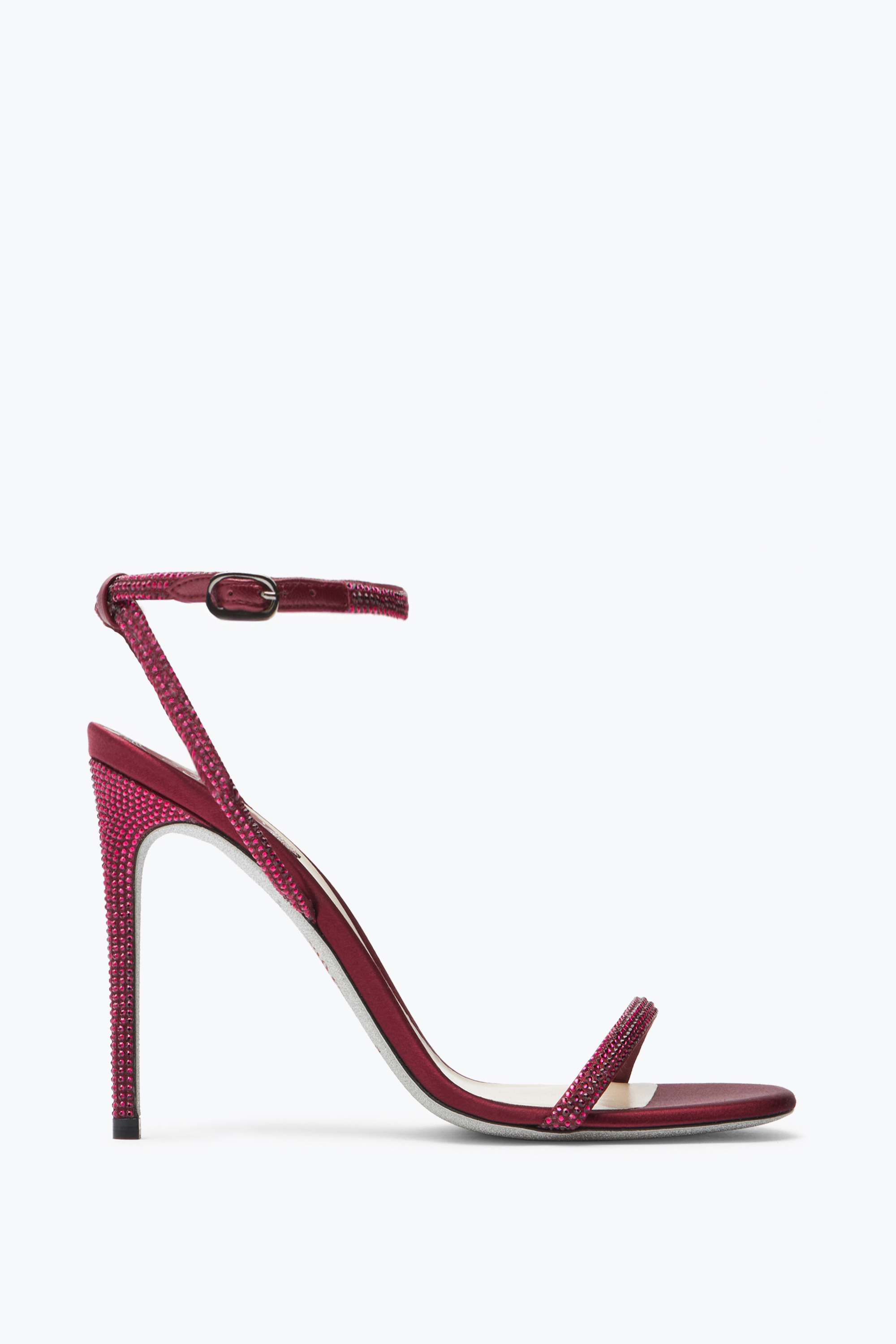 René Caovilla Ellabrita Crystal Burgundy Sandal 105