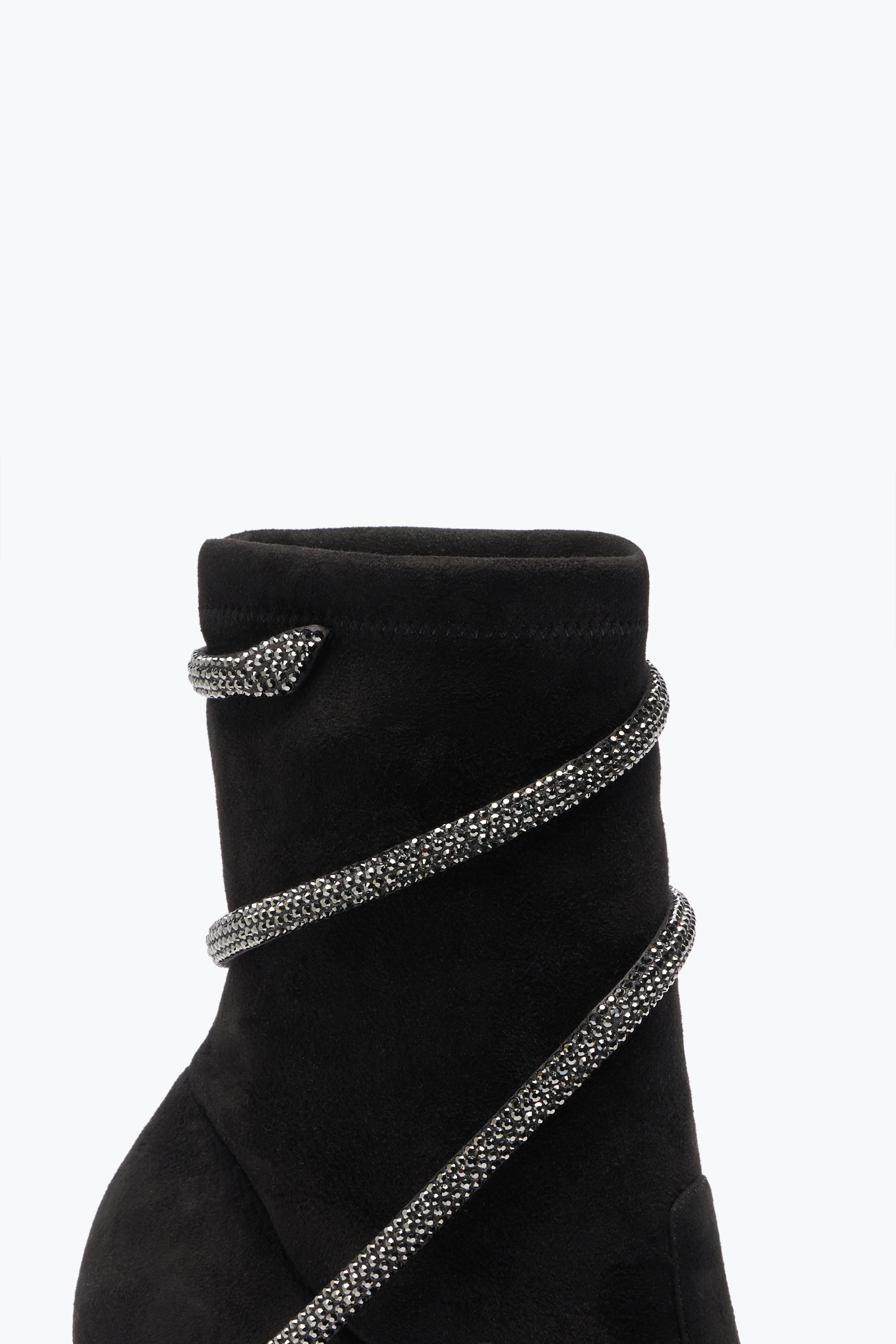 René Caovilla Cleo Crystals Black Bootie 100