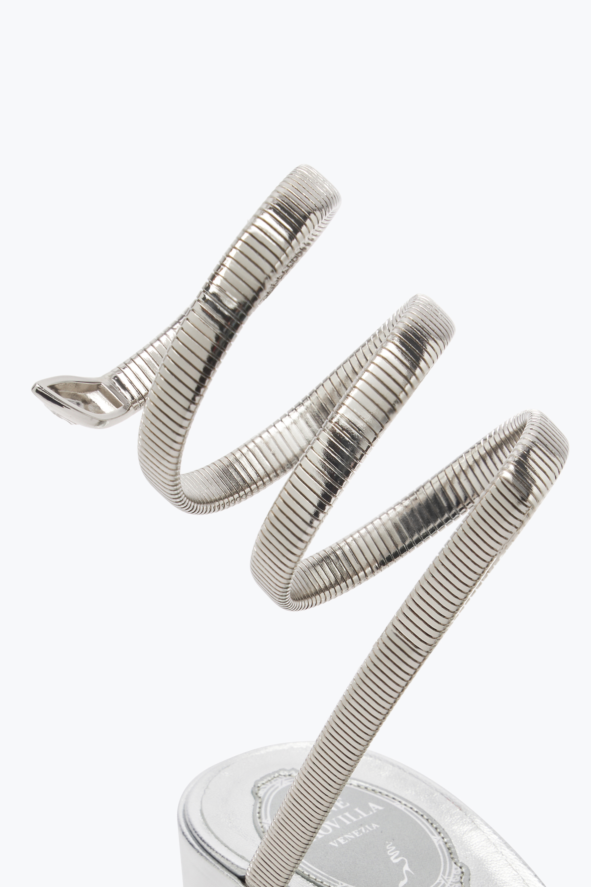René Caovilla Juniper Silver Sandal 40