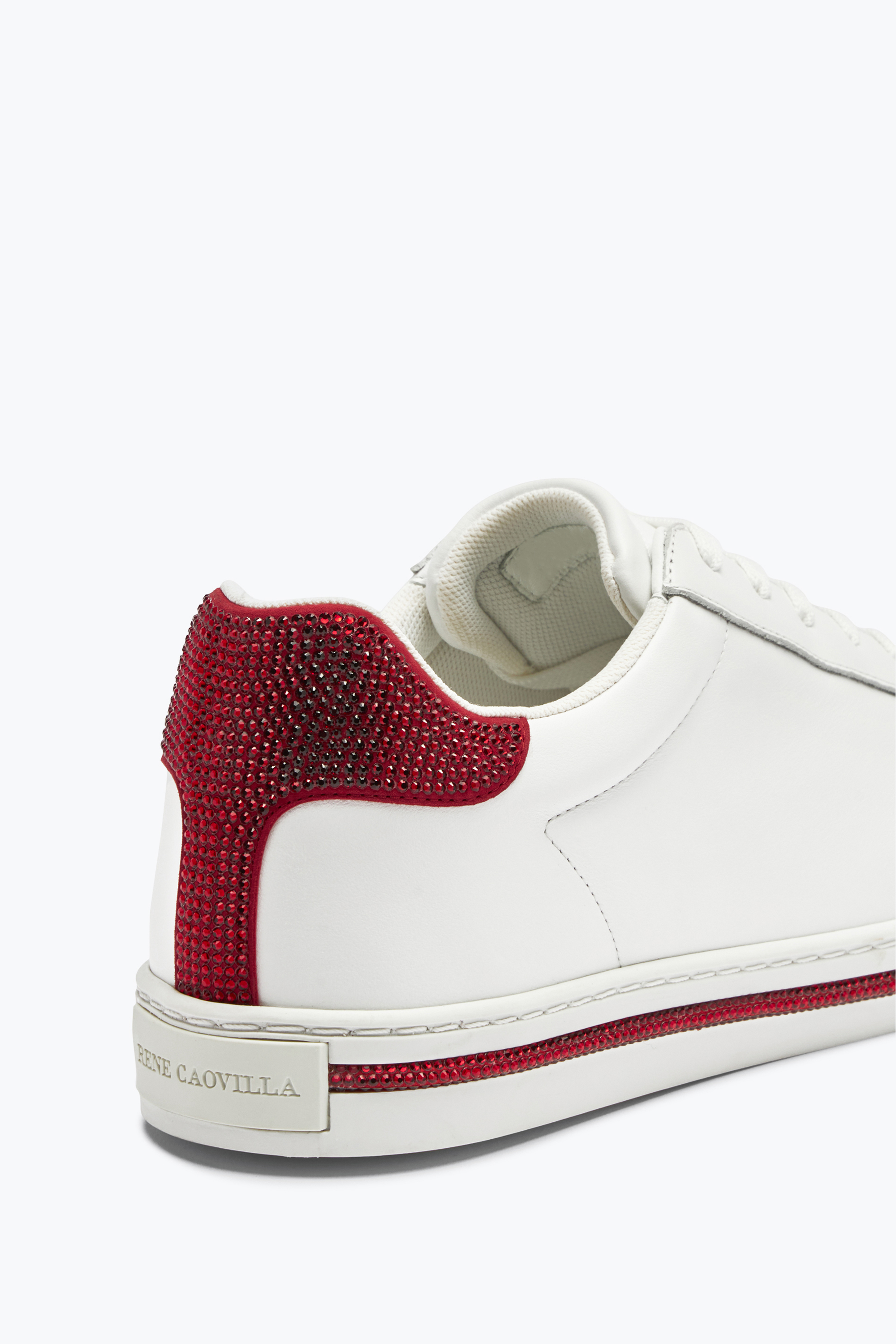 René Caovilla Xtra Crystal White-red Sneaker 15