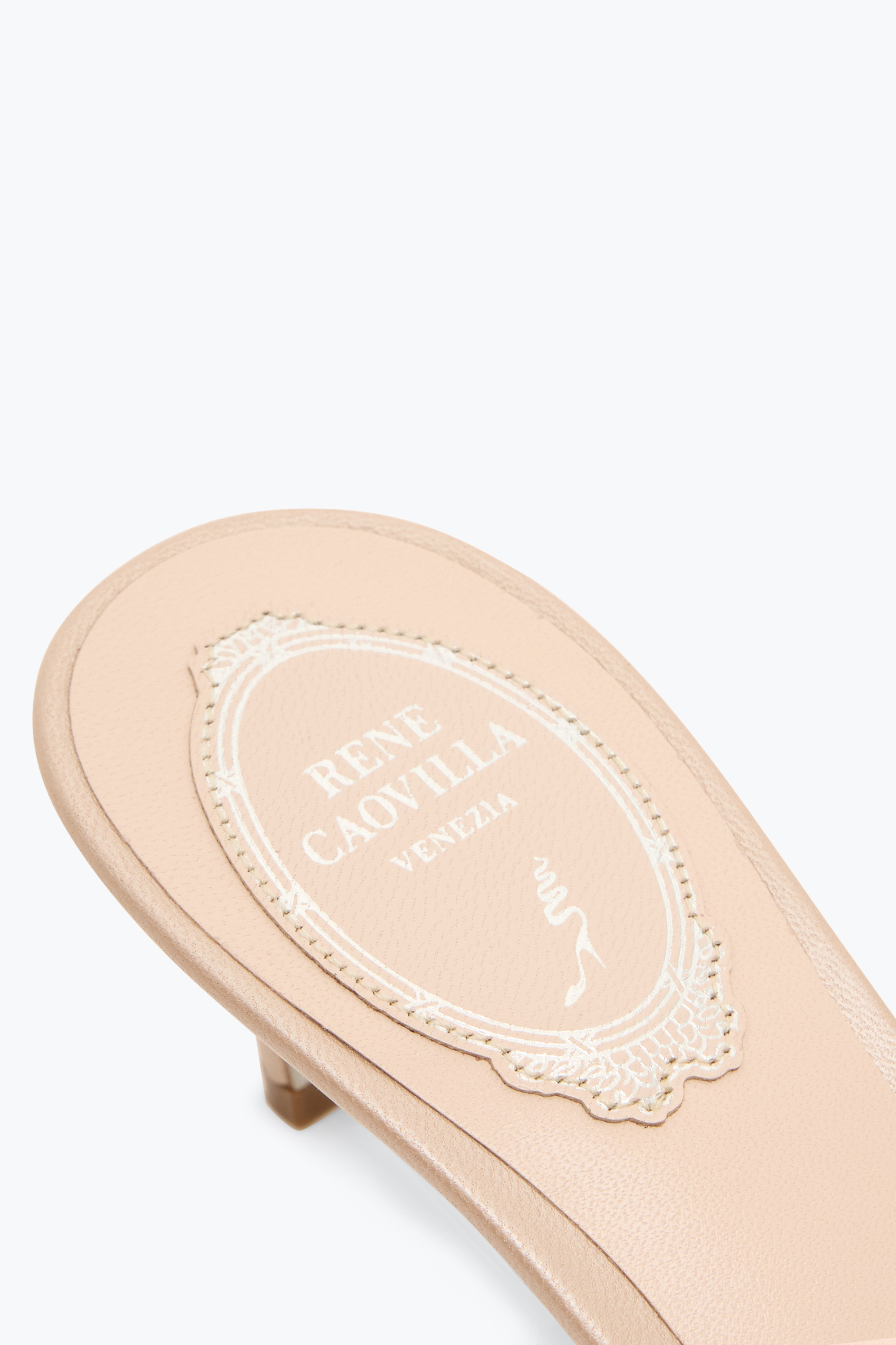 René Caovilla Florian Nude Slider Sandal 60