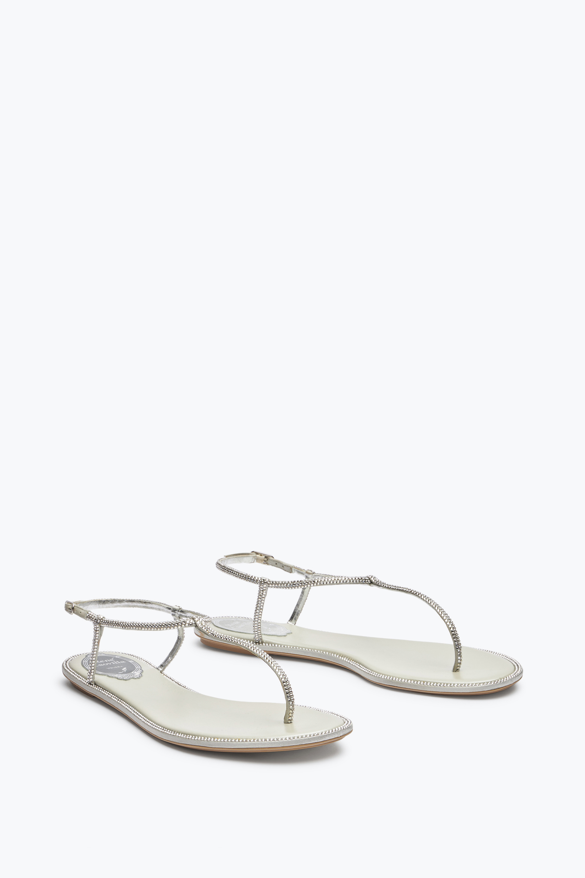 René Caovilla Flat Flip Flops Diana