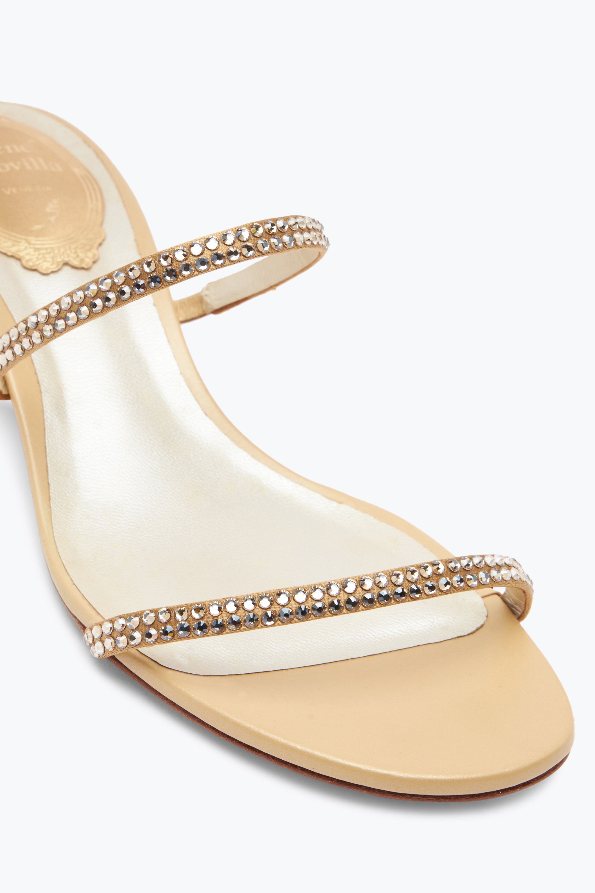 René Caovilla Elegant Beige Sandals Cleo