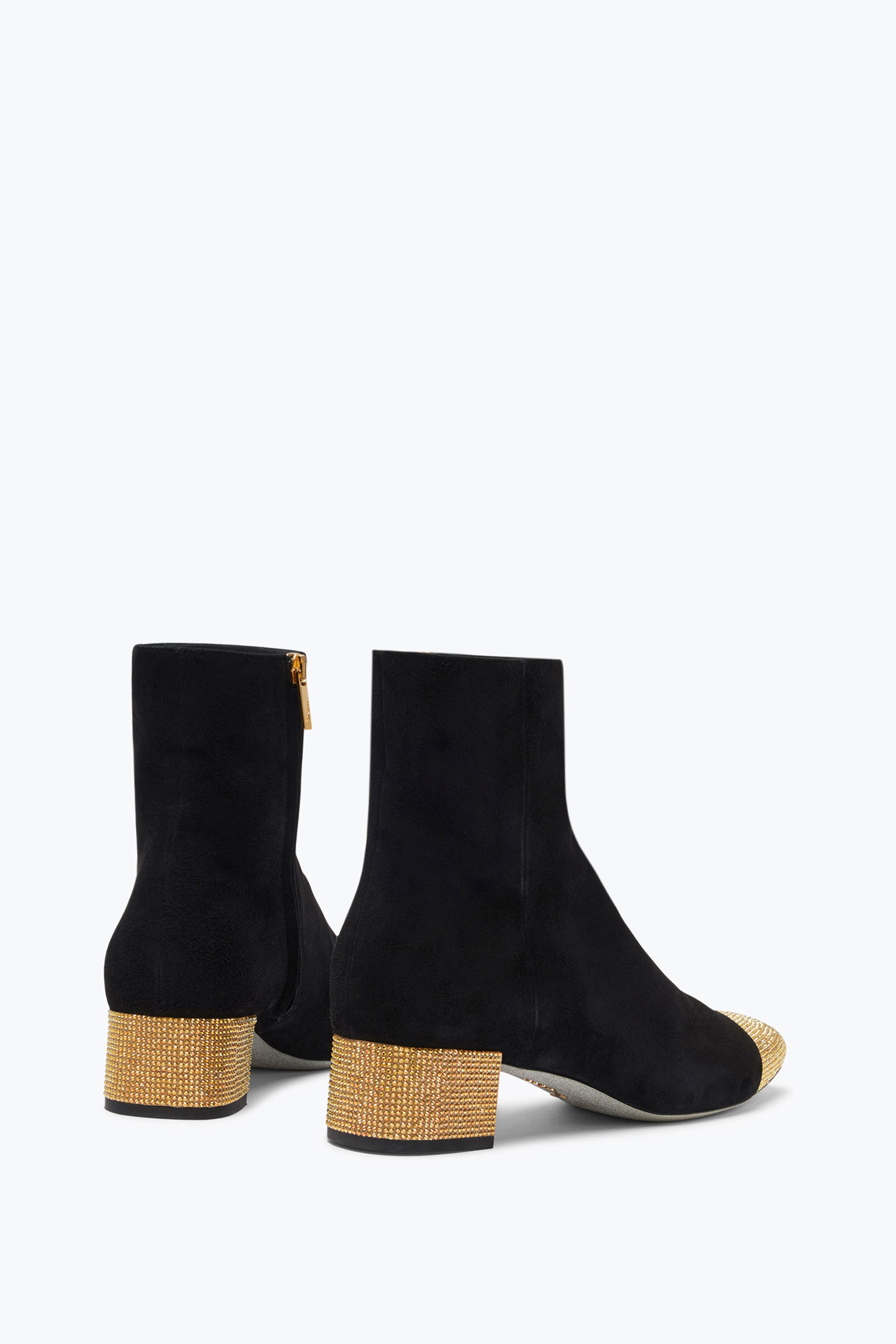 René Caovilla 40mm Rhinestone-embellished Suede Boots