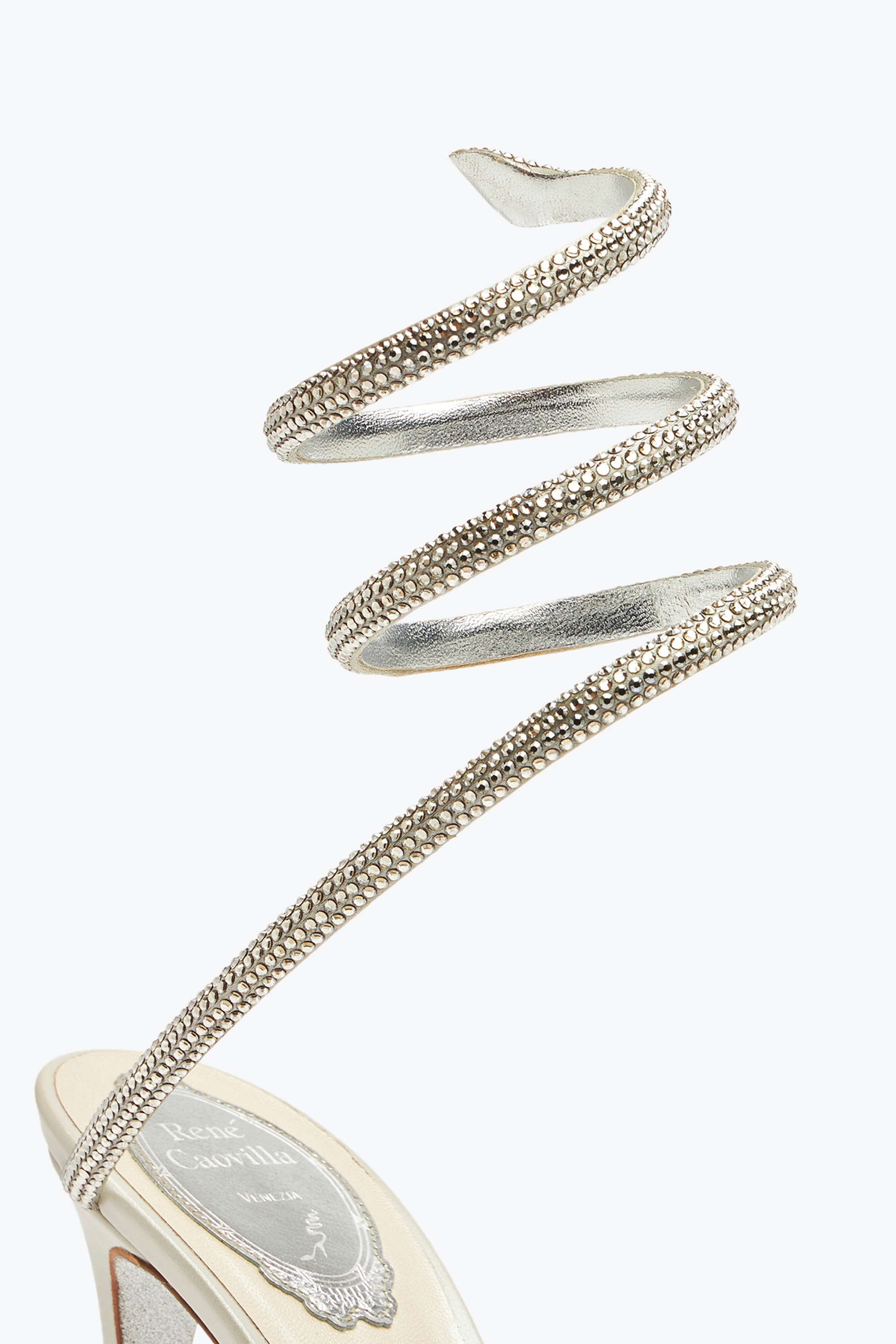 René Caovilla Cleo High-heeled Grey Sandals