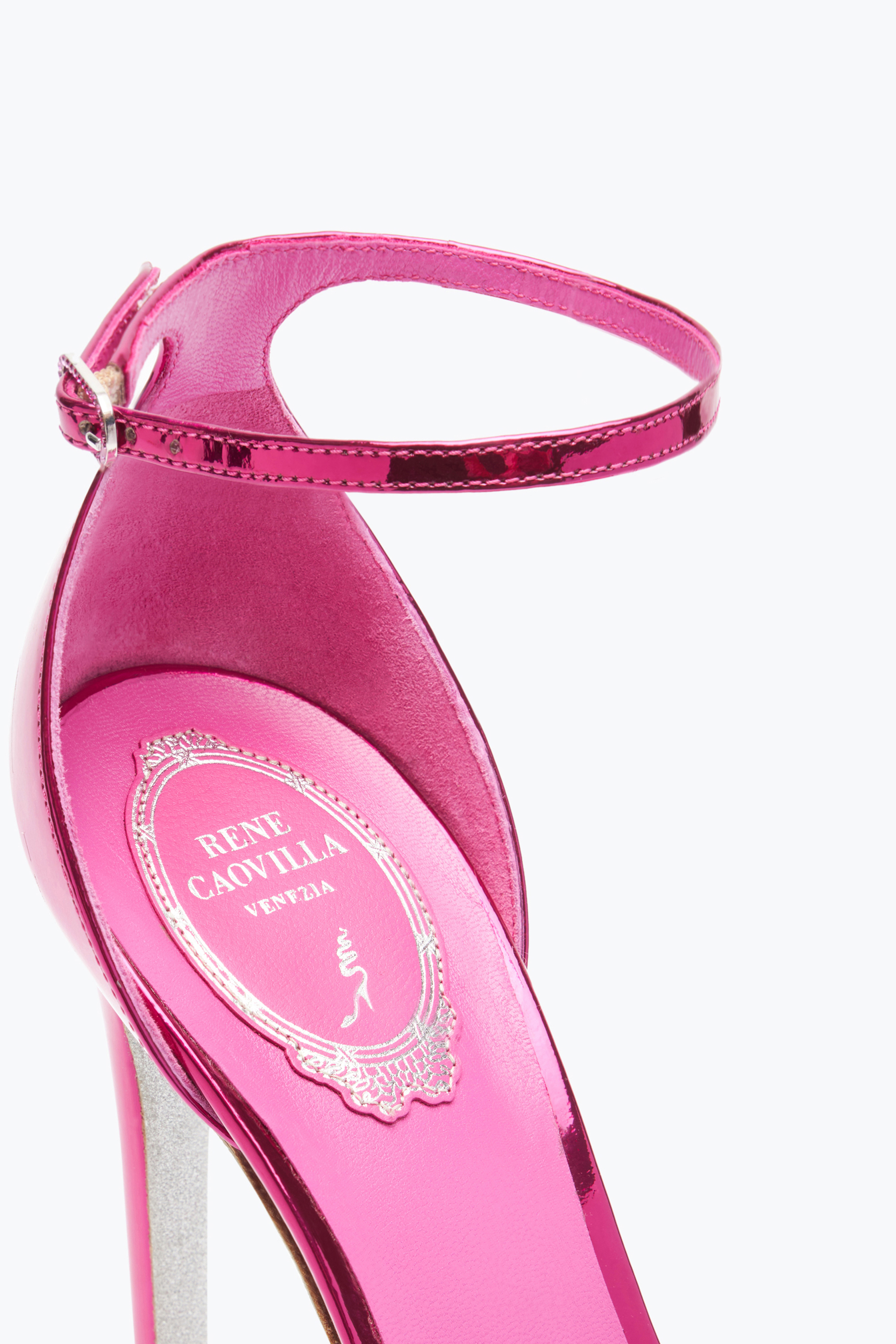 René Caovilla Anastasia Fuchsia Sandal 130
