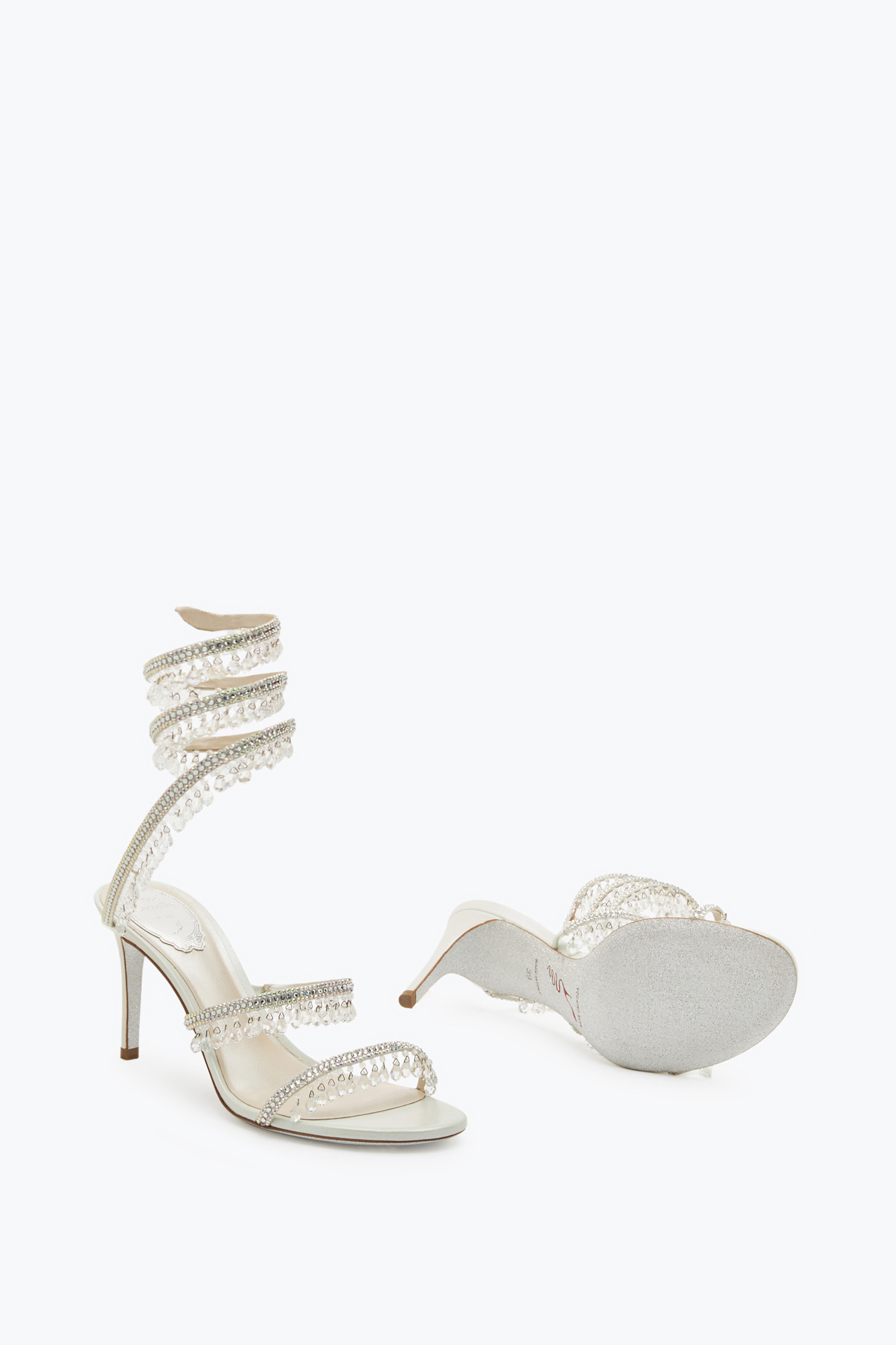 René Caovilla Chandelier 105mm Crystal-embellished Sandals