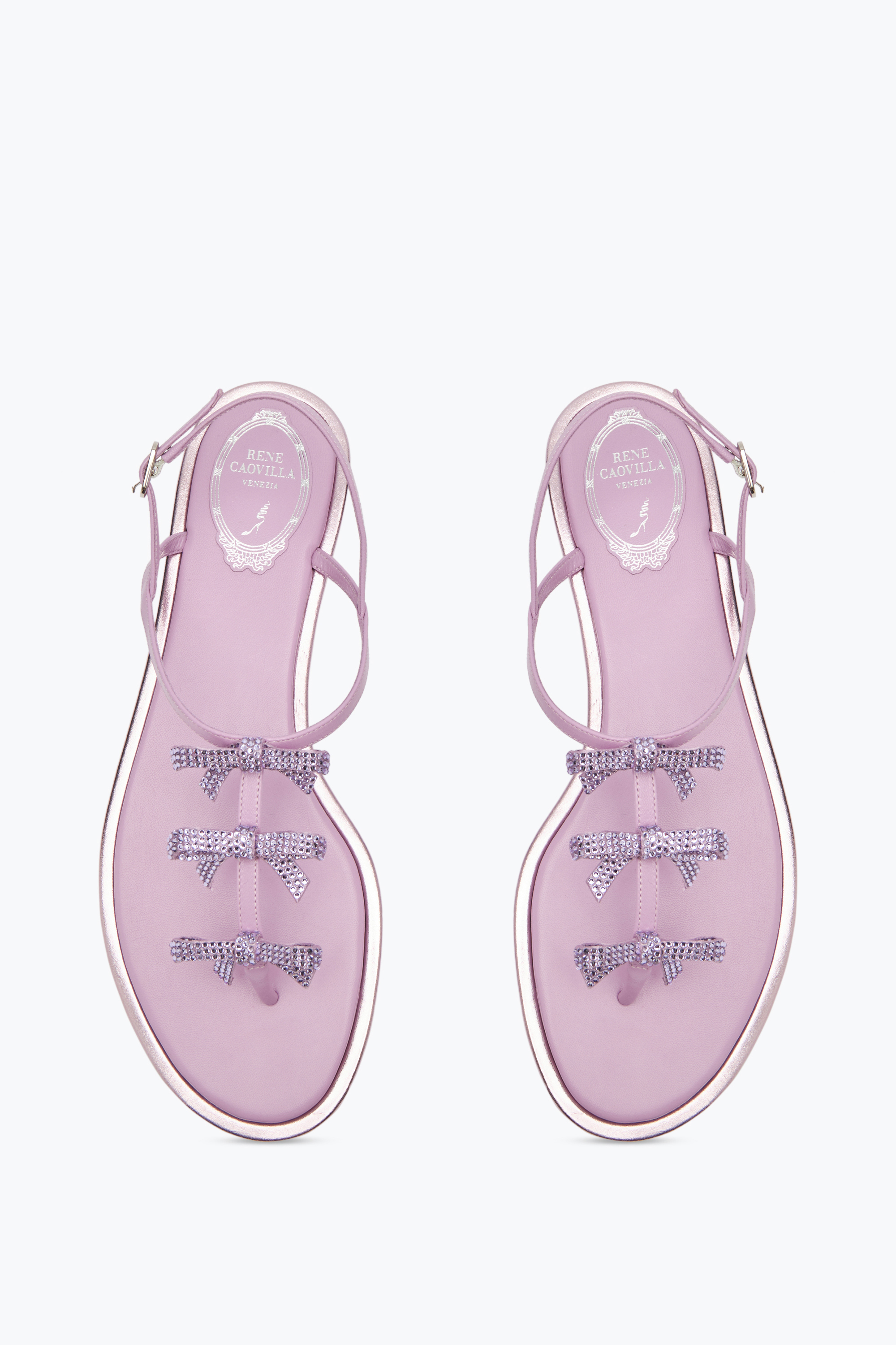 René Caovilla Diana Mauve Thong Sandal 10
