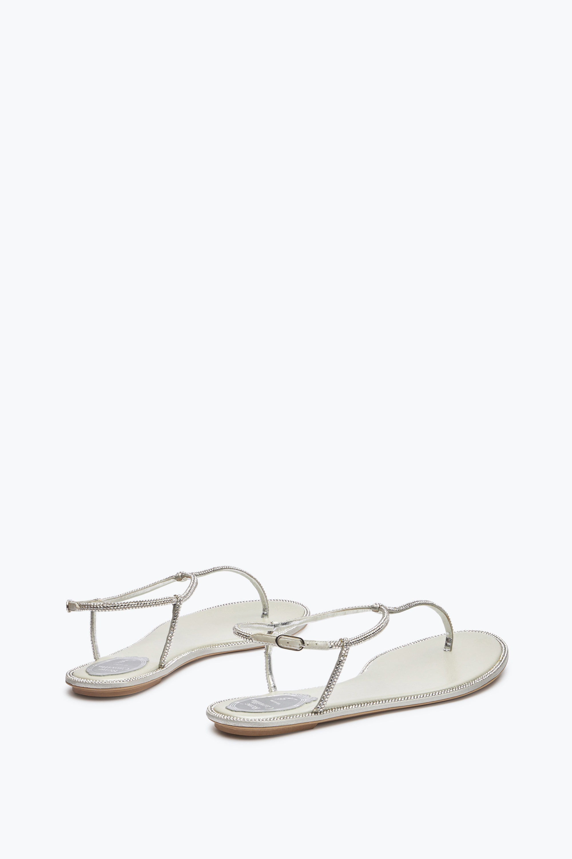 René Caovilla Flat Flip Flops Diana