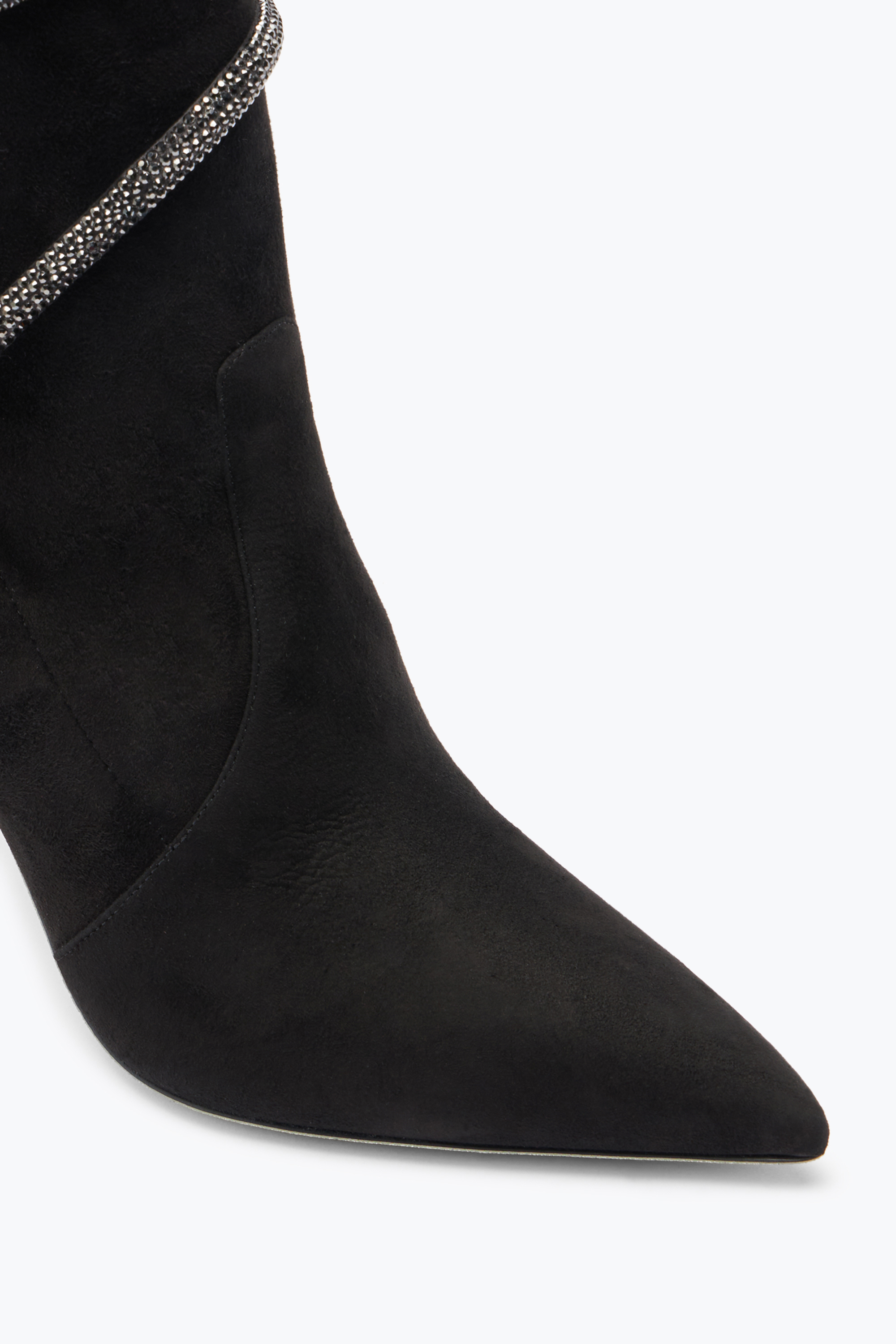 René Caovilla Cleo Crystals Black Bootie 100