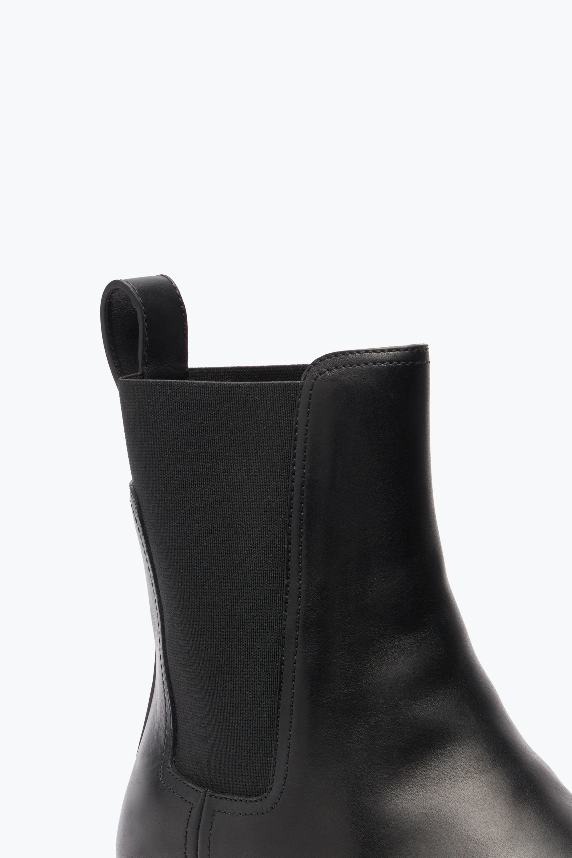René Caovilla Black Leather Ankle Boots Bika