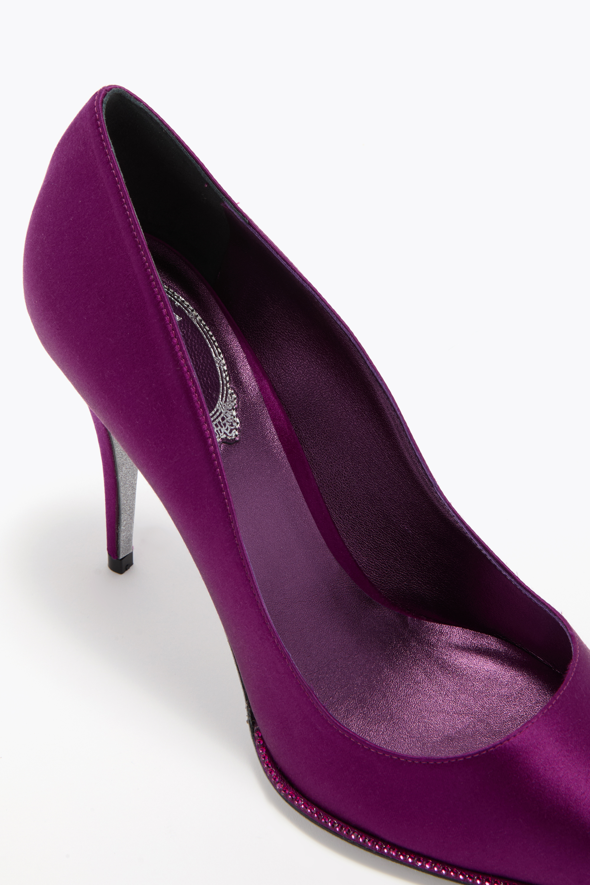René Caovilla Taylor Mulberry Pump 100 In Purple