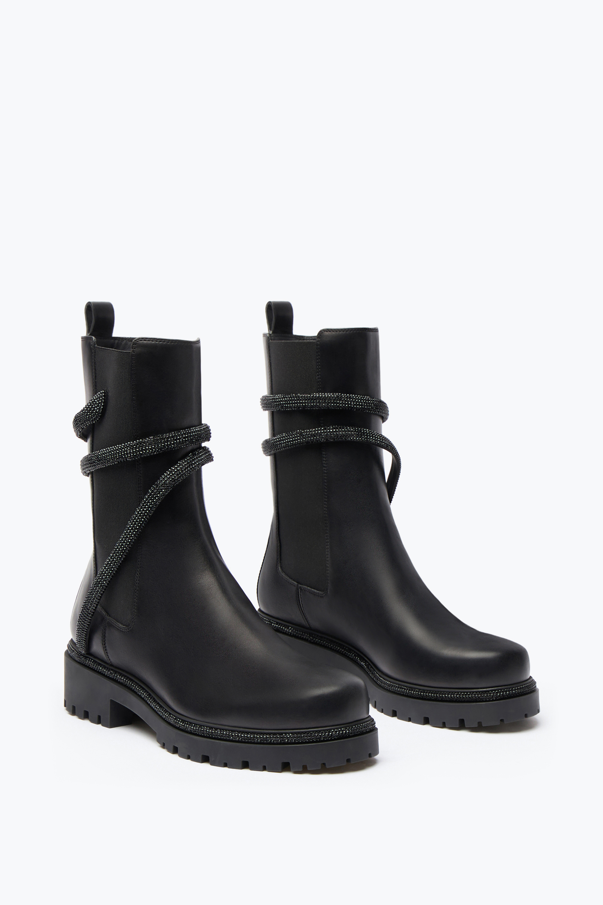 René Caovilla Cleo Combat Biker Boot