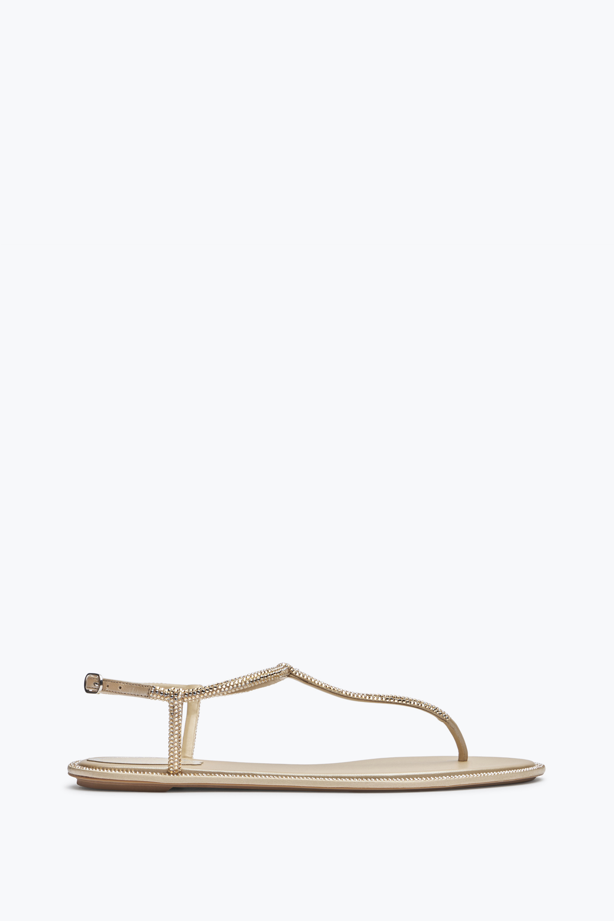 René Caovilla Diana Crystal Beige Sandal 10