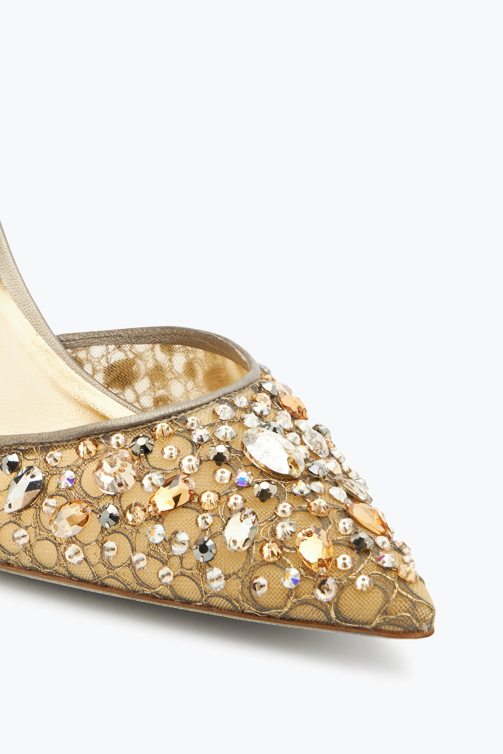 René Caovilla Cinderella Bronze Slingback 80