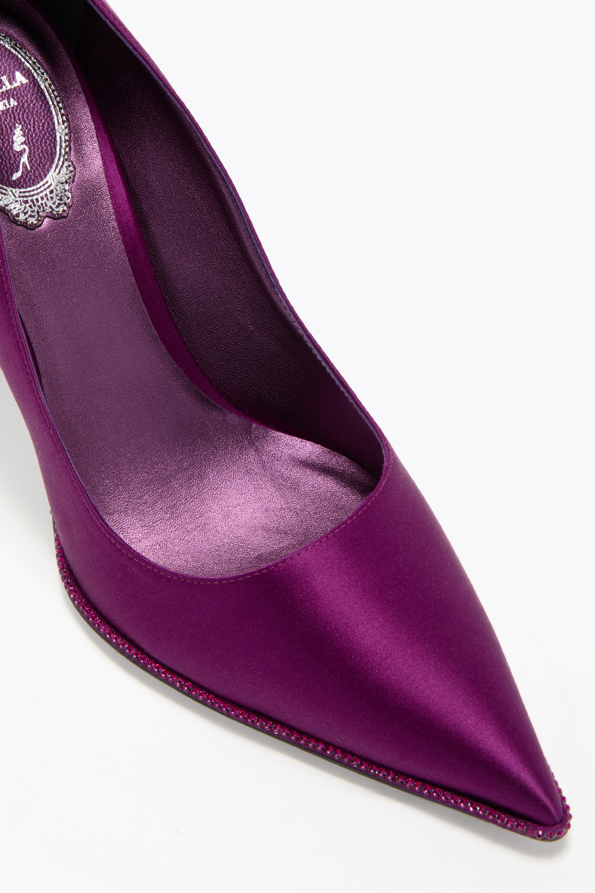 René Caovilla Taylor Mulberry Pump 100 In Purple