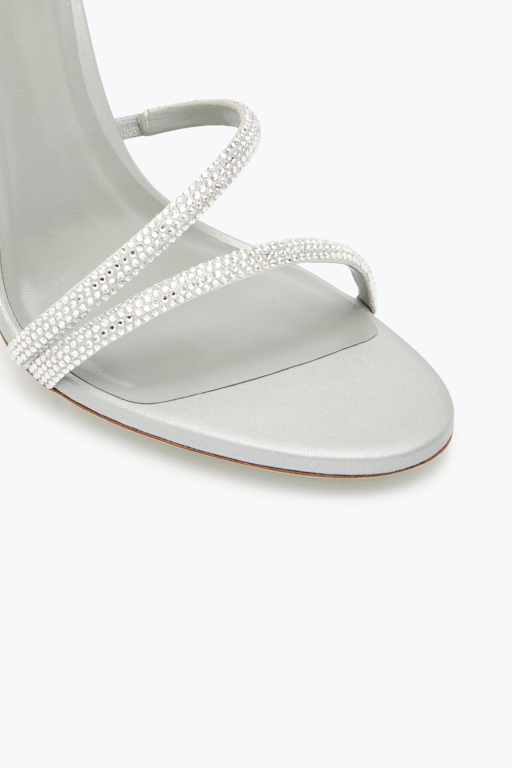 René Caovilla Margot Crystal Grey Sandal 105