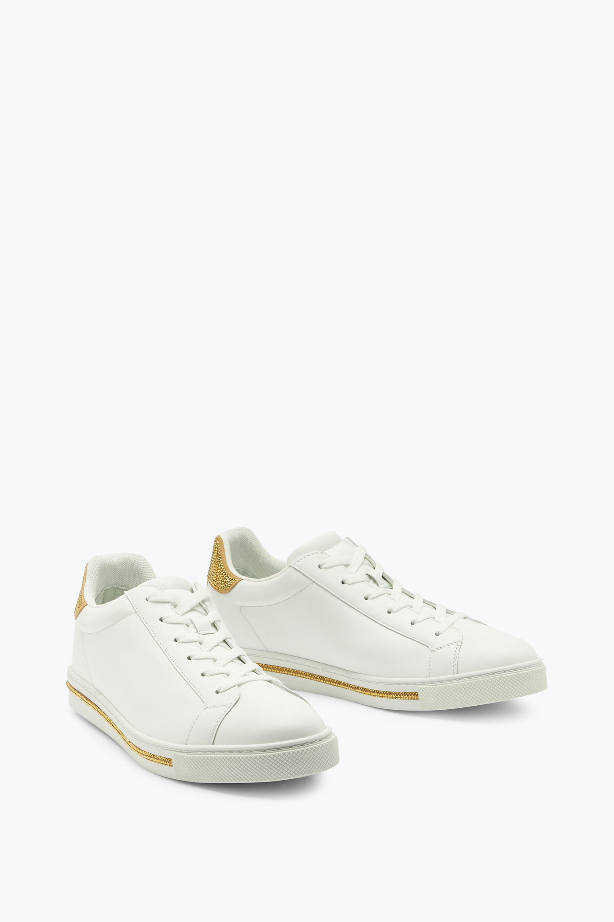 René Caovilla Xtra Crystal White-gold Sneaker 15