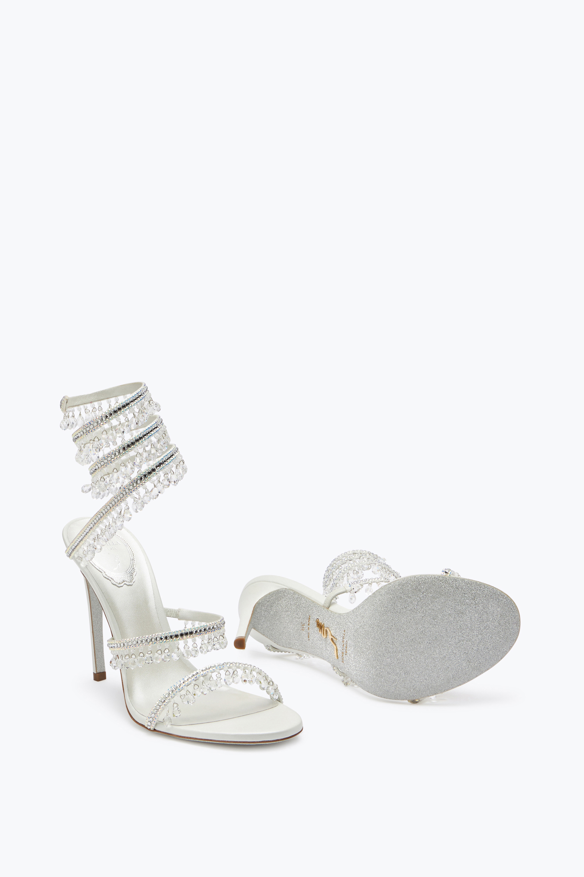 René Caovilla Heeled Sandal Rene Caovilla Woman Color White