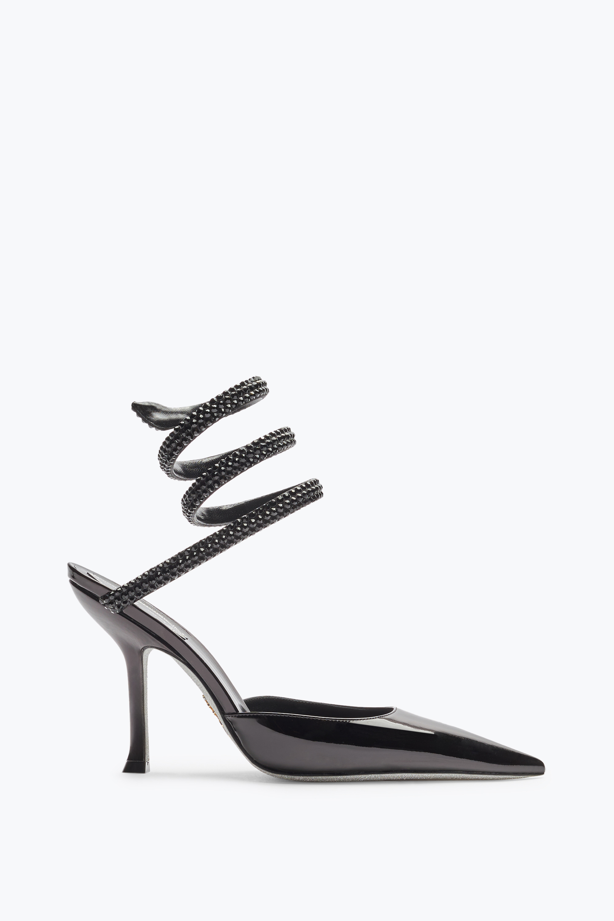 René Caovilla Cleo Black Pump With Crystals 105