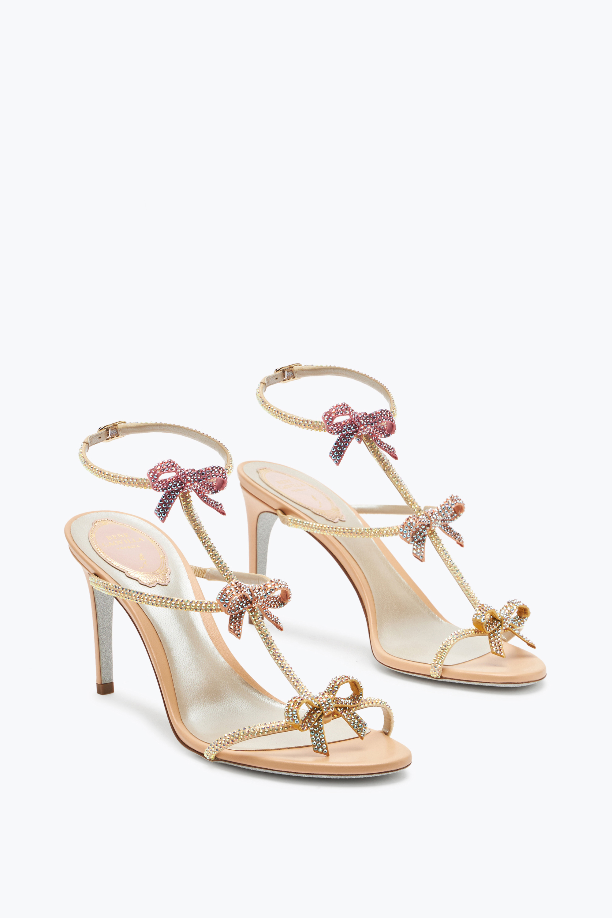René Caovilla Jeweled Sandals Caterina 80