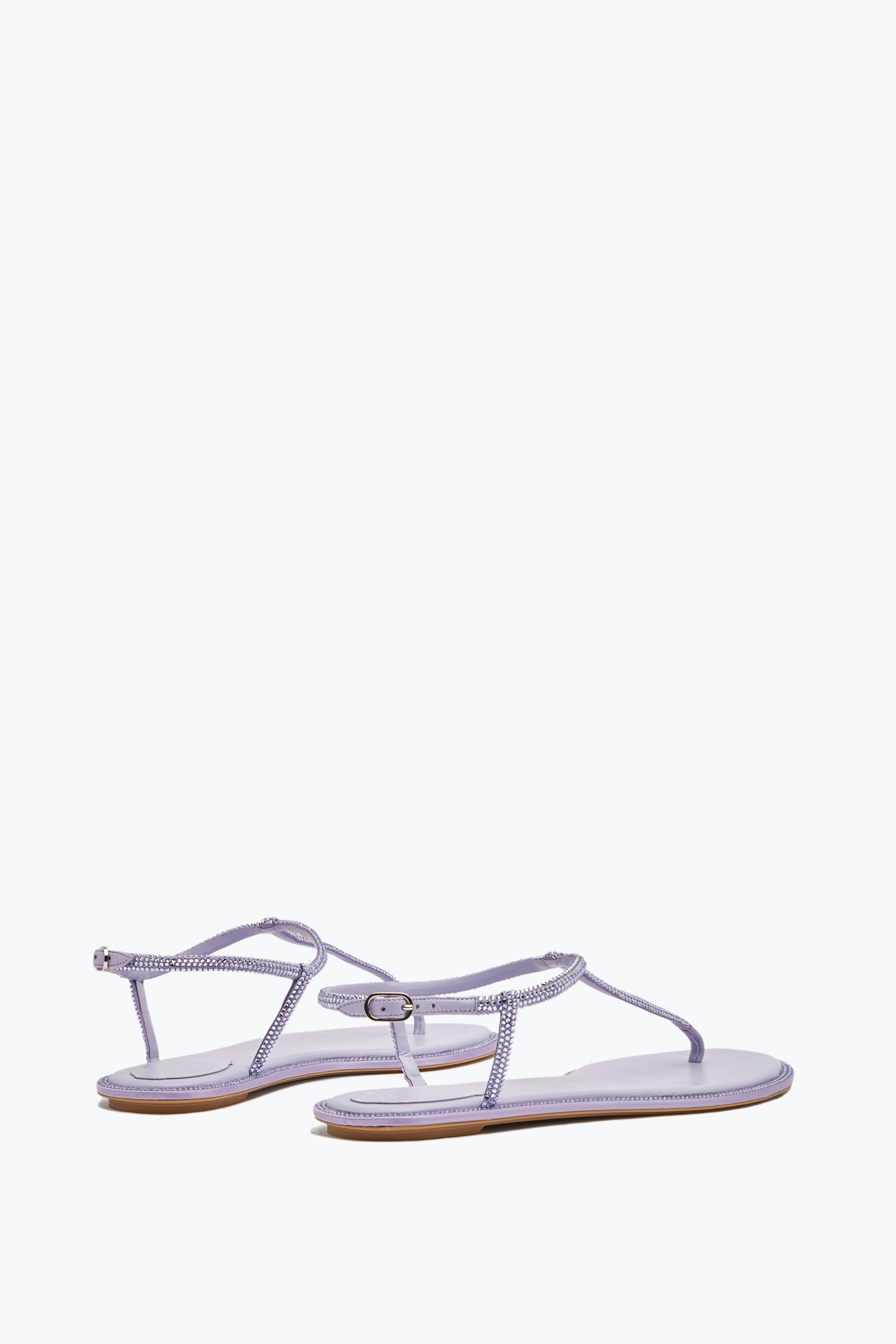 René Caovilla Diana Crystal Lavender Sandal 10