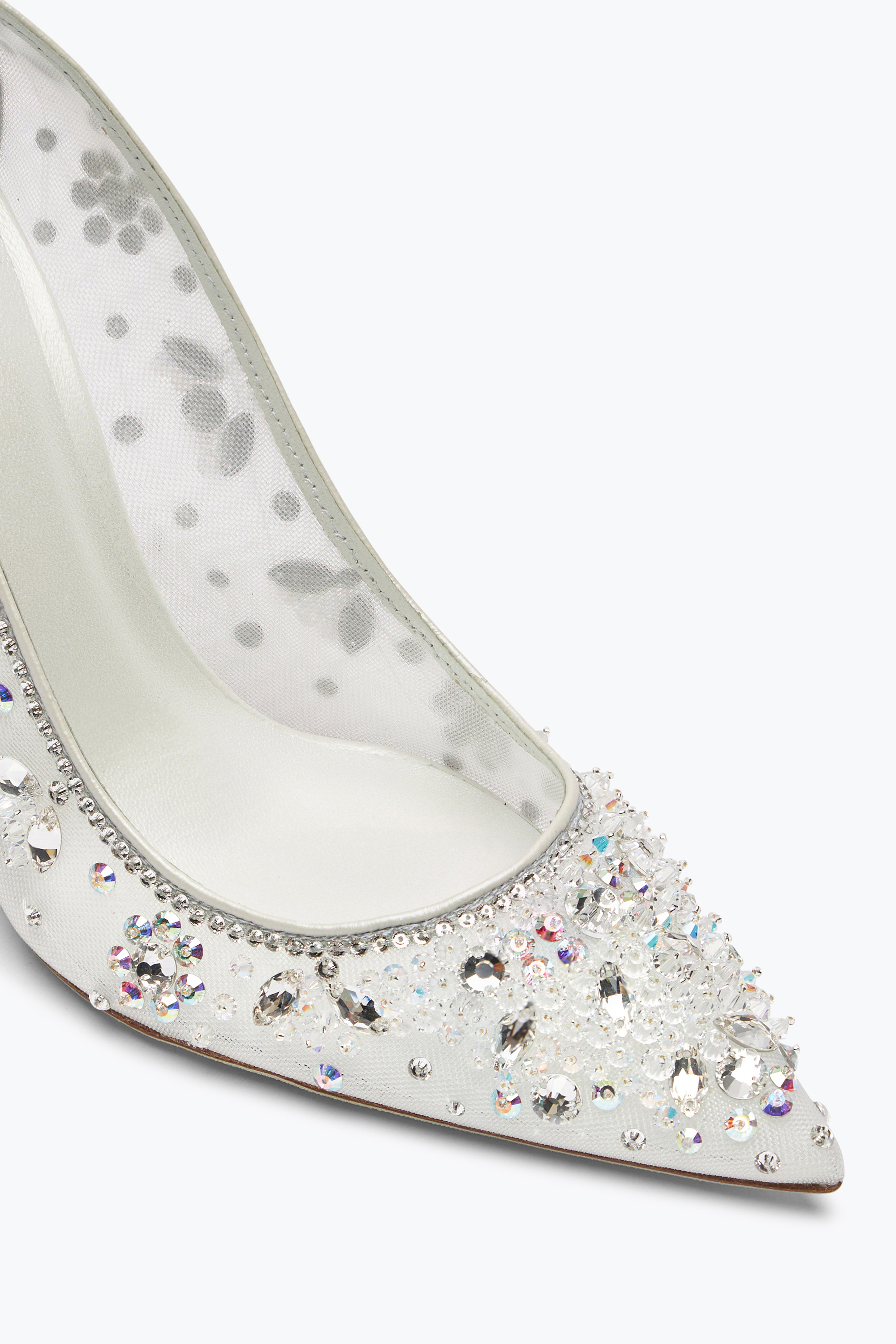 René Caovilla Cinderella White Pump 105