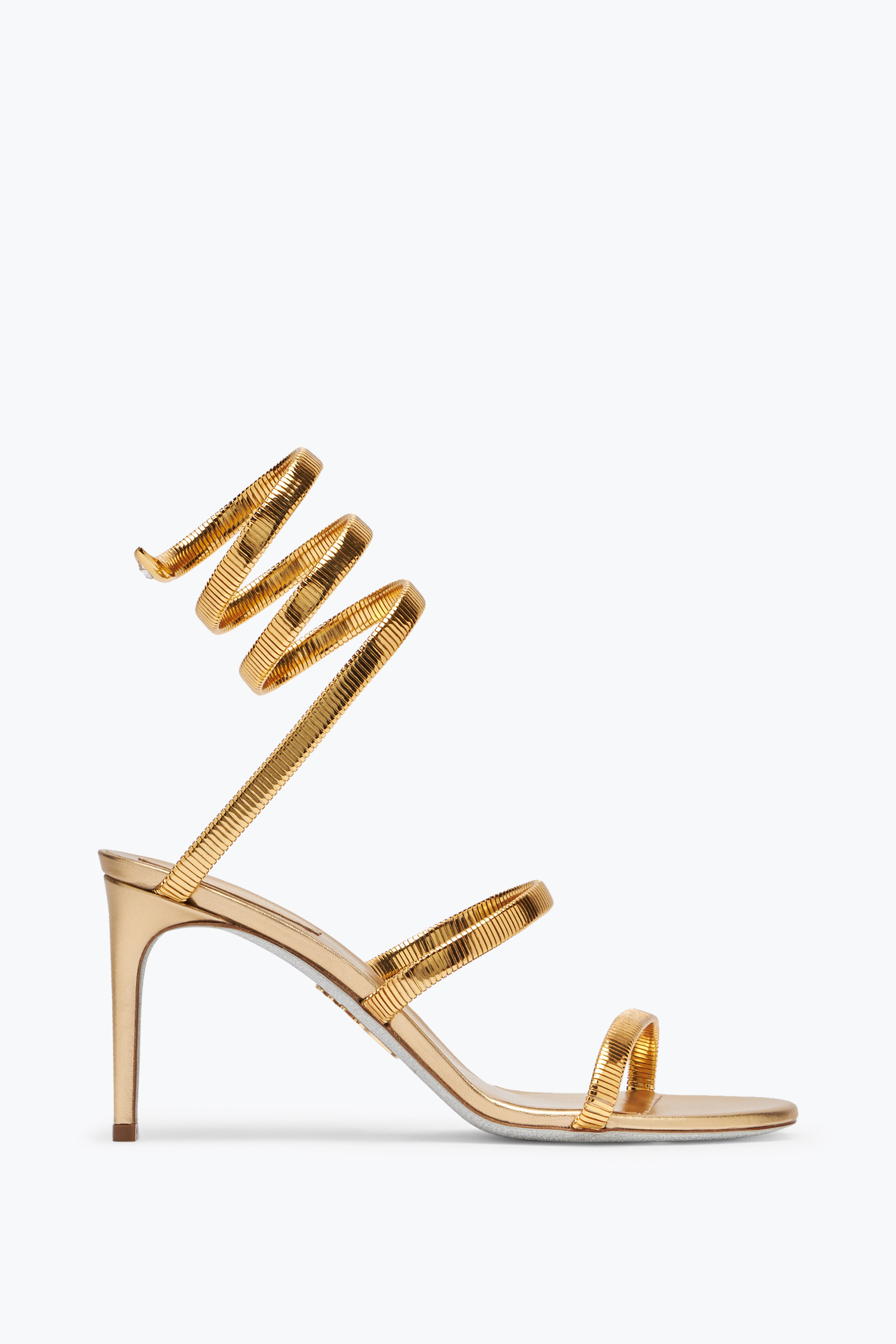 René Caovilla Juniper 80mm Metallic-leather Sandals