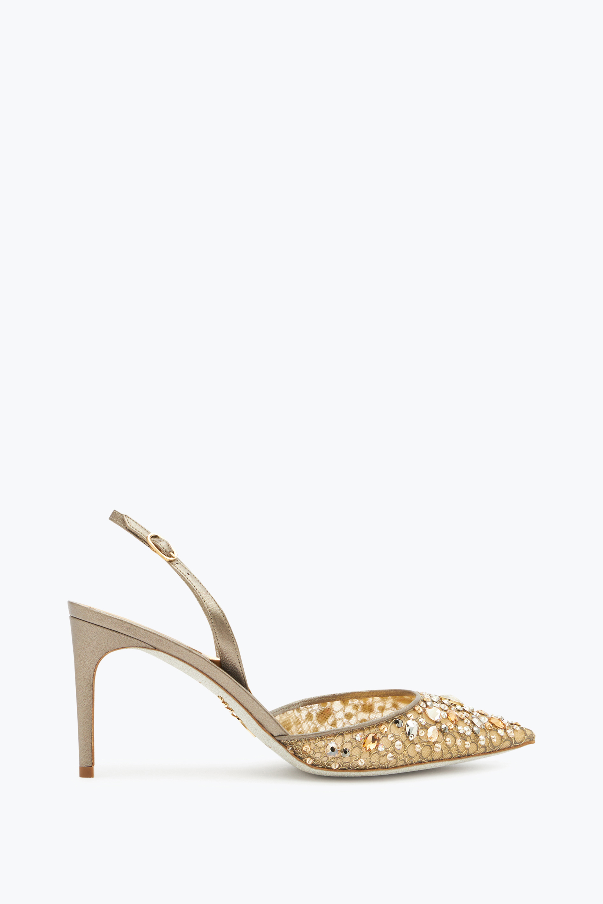 René Caovilla Cinderella Bronze Slingback 80
