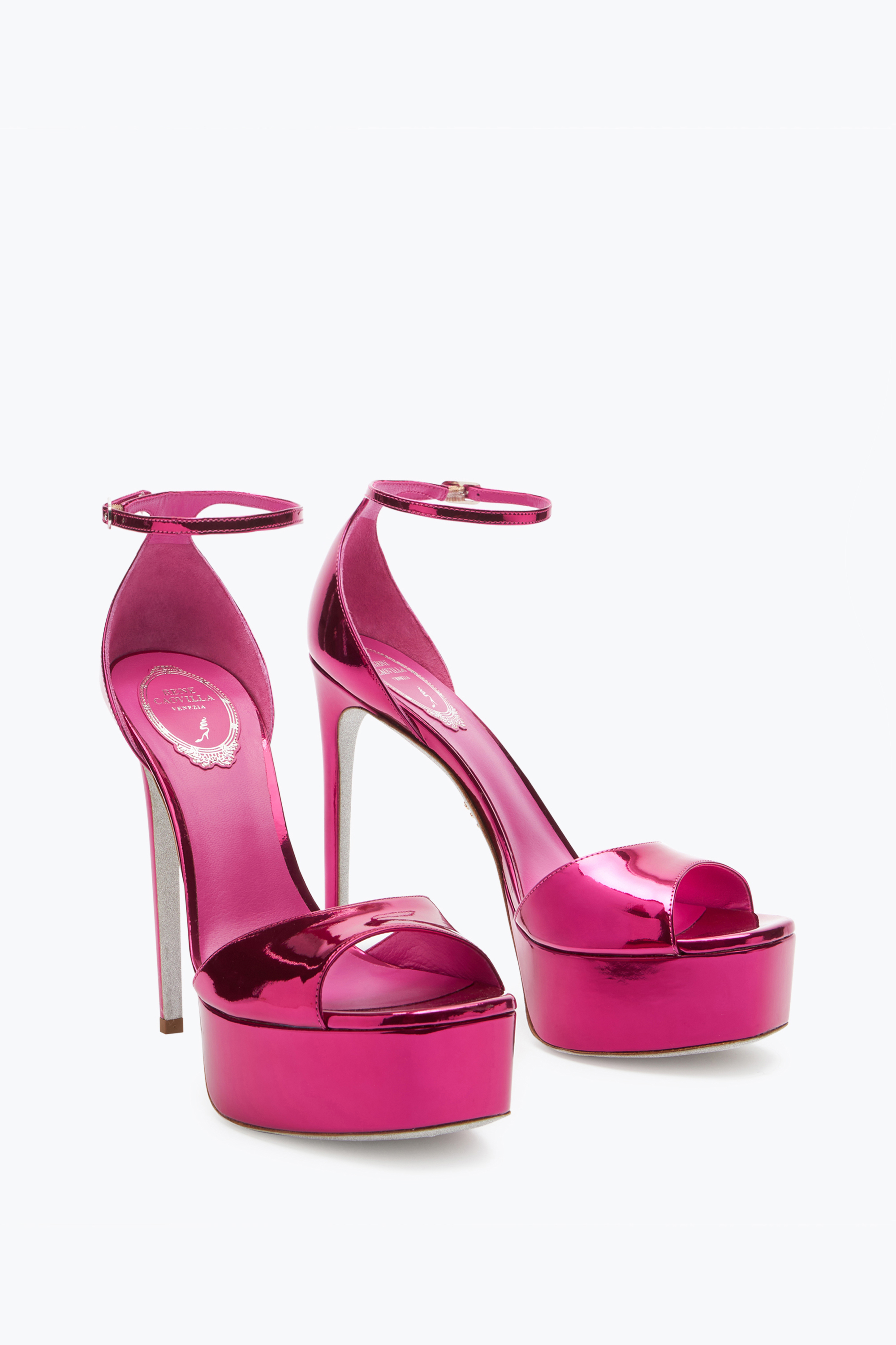 René Caovilla Anastasia Fuchsia Sandal 130