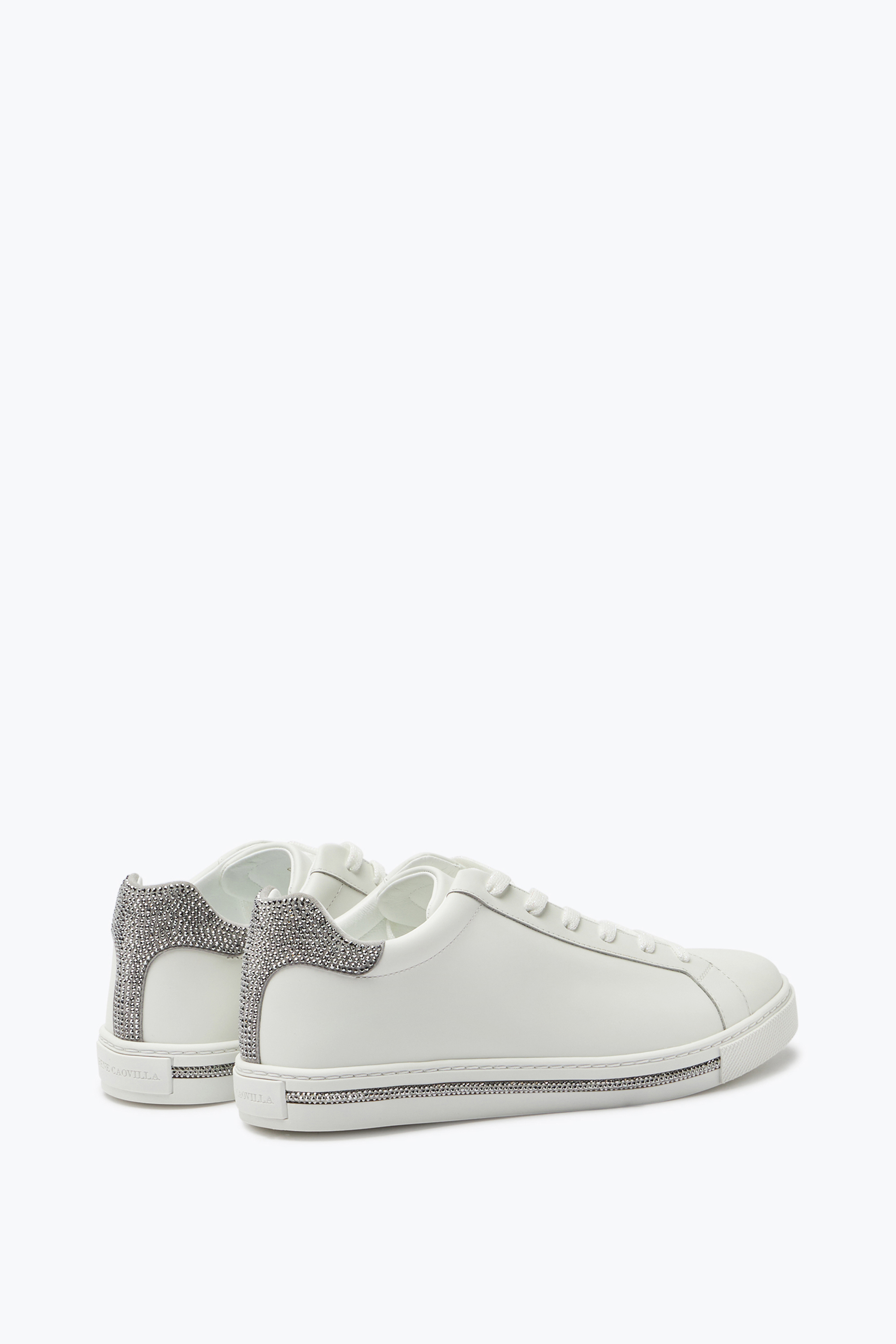 René Caovilla Xtra White And Silver Sneaker 15
