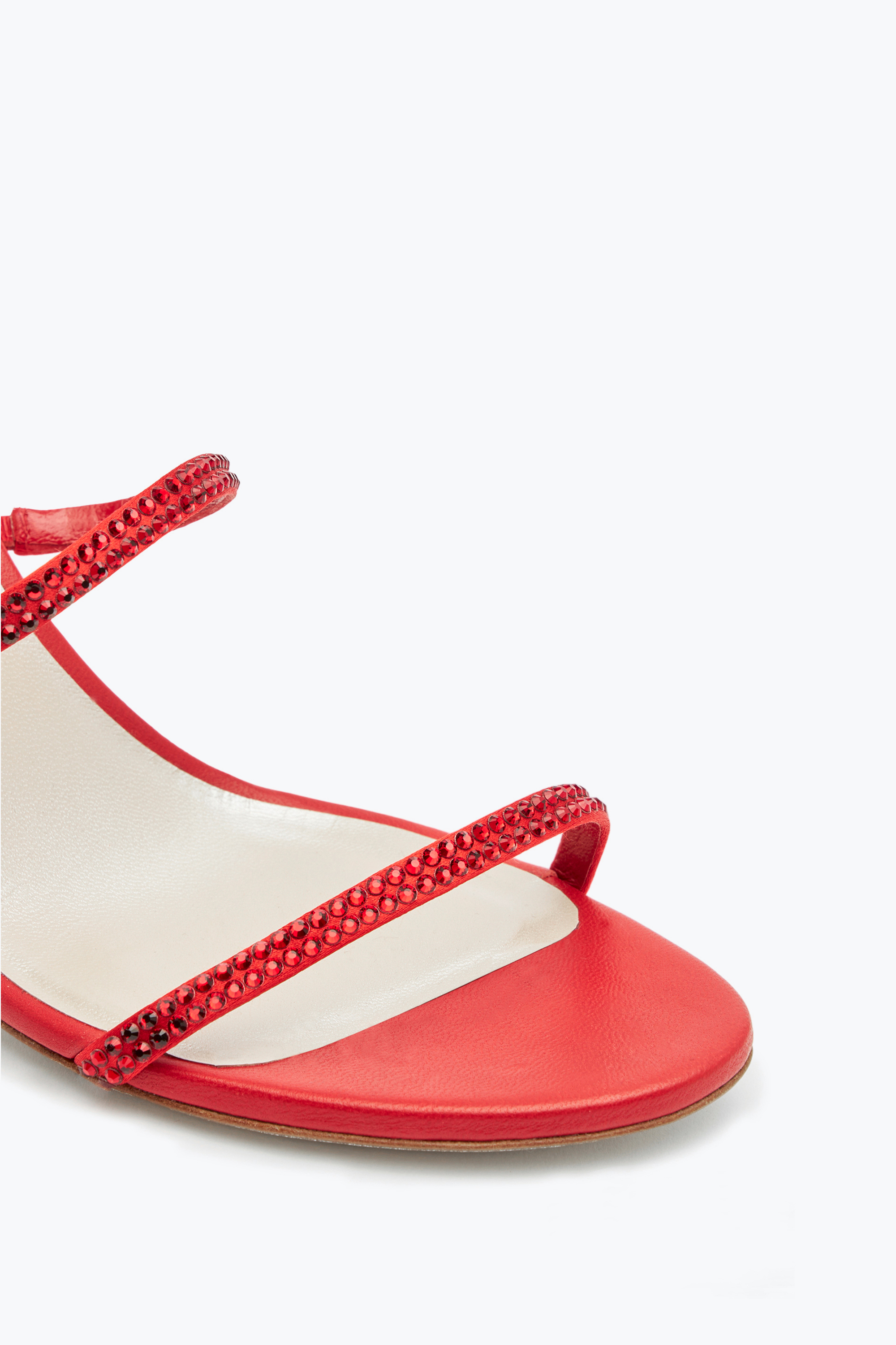 René Caovilla Cleo Red Sandal 80