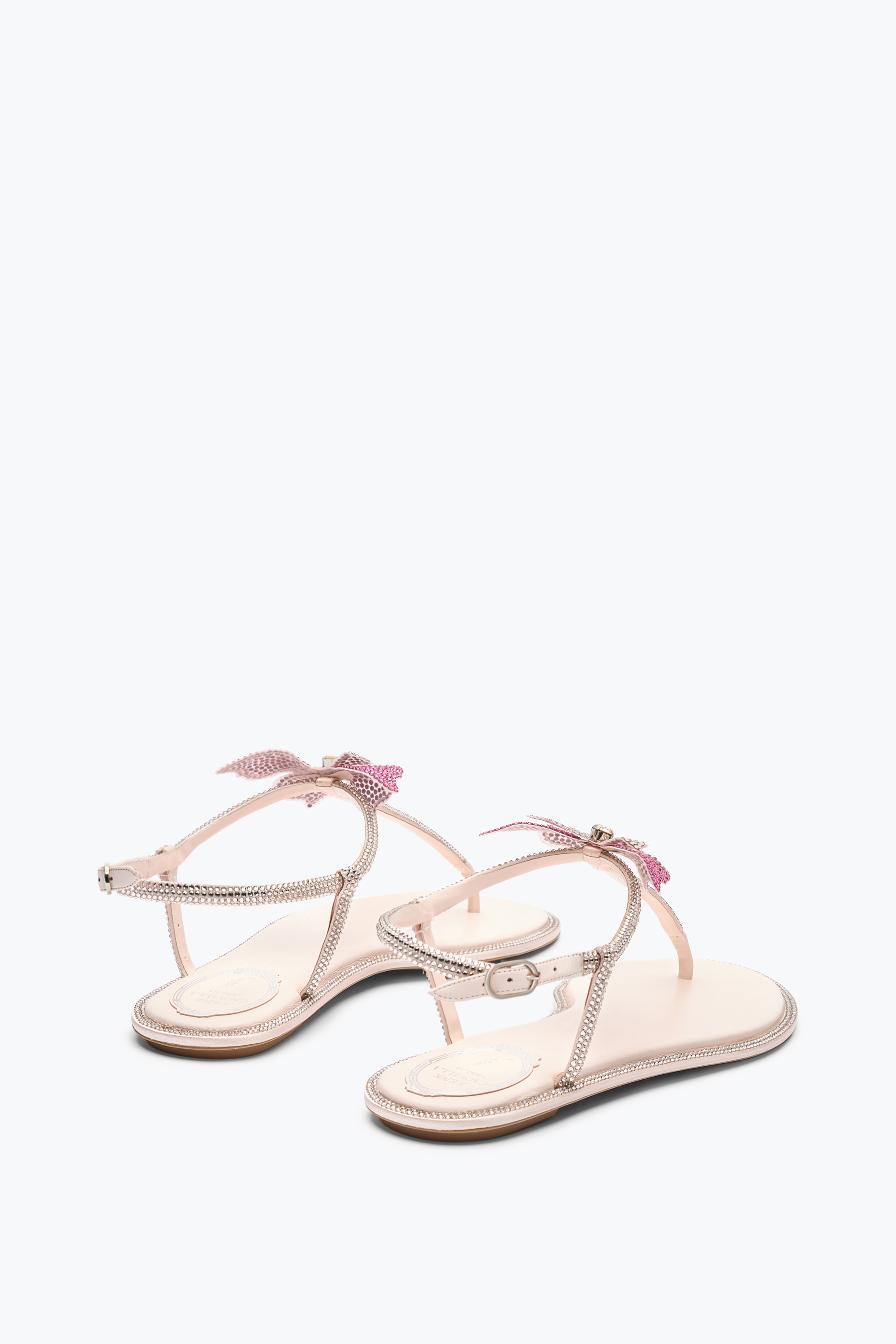 René Caovilla Fairy Pink Flat Sandal 10