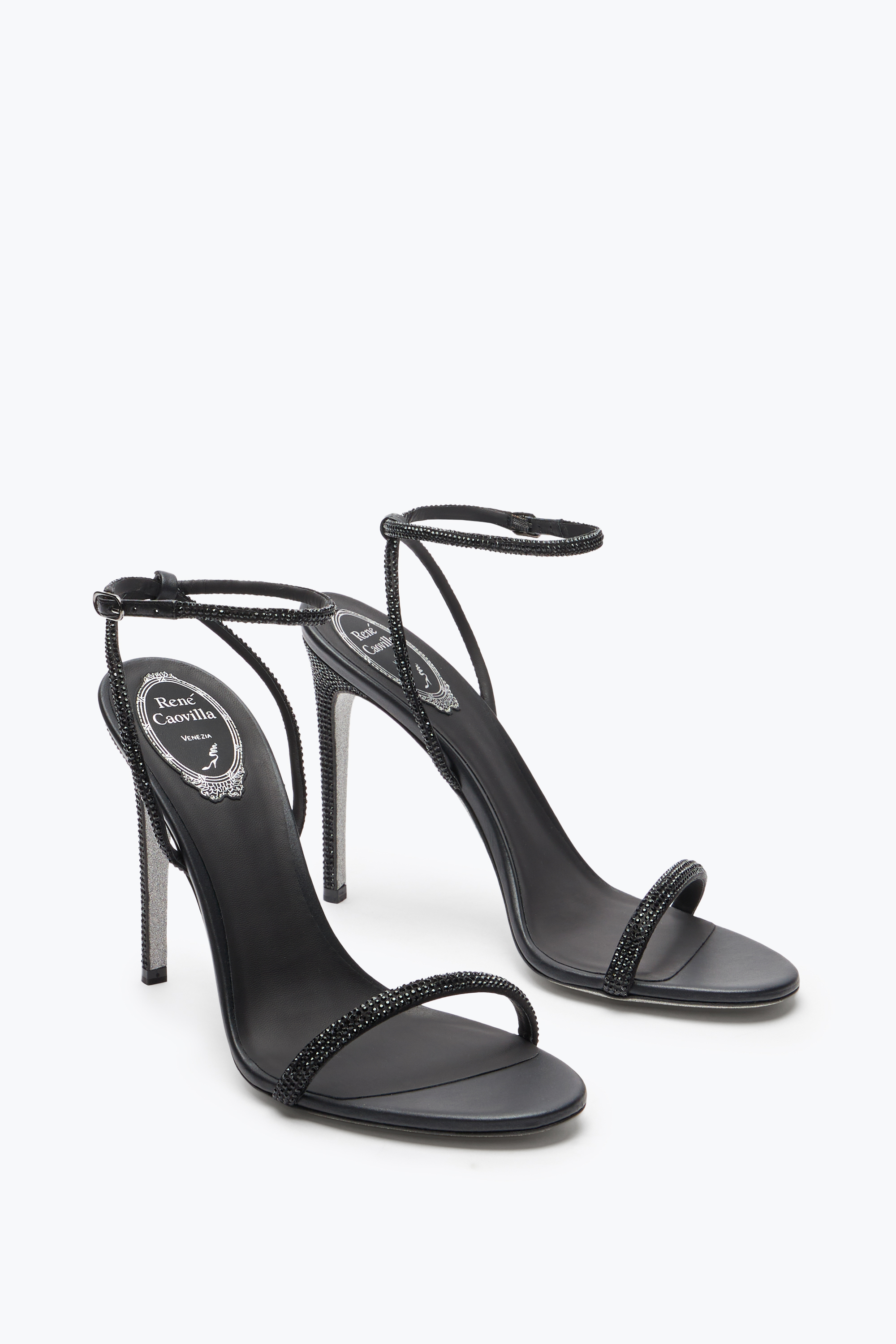 René Caovilla Stiletto Heel Sandals Ellabrita
