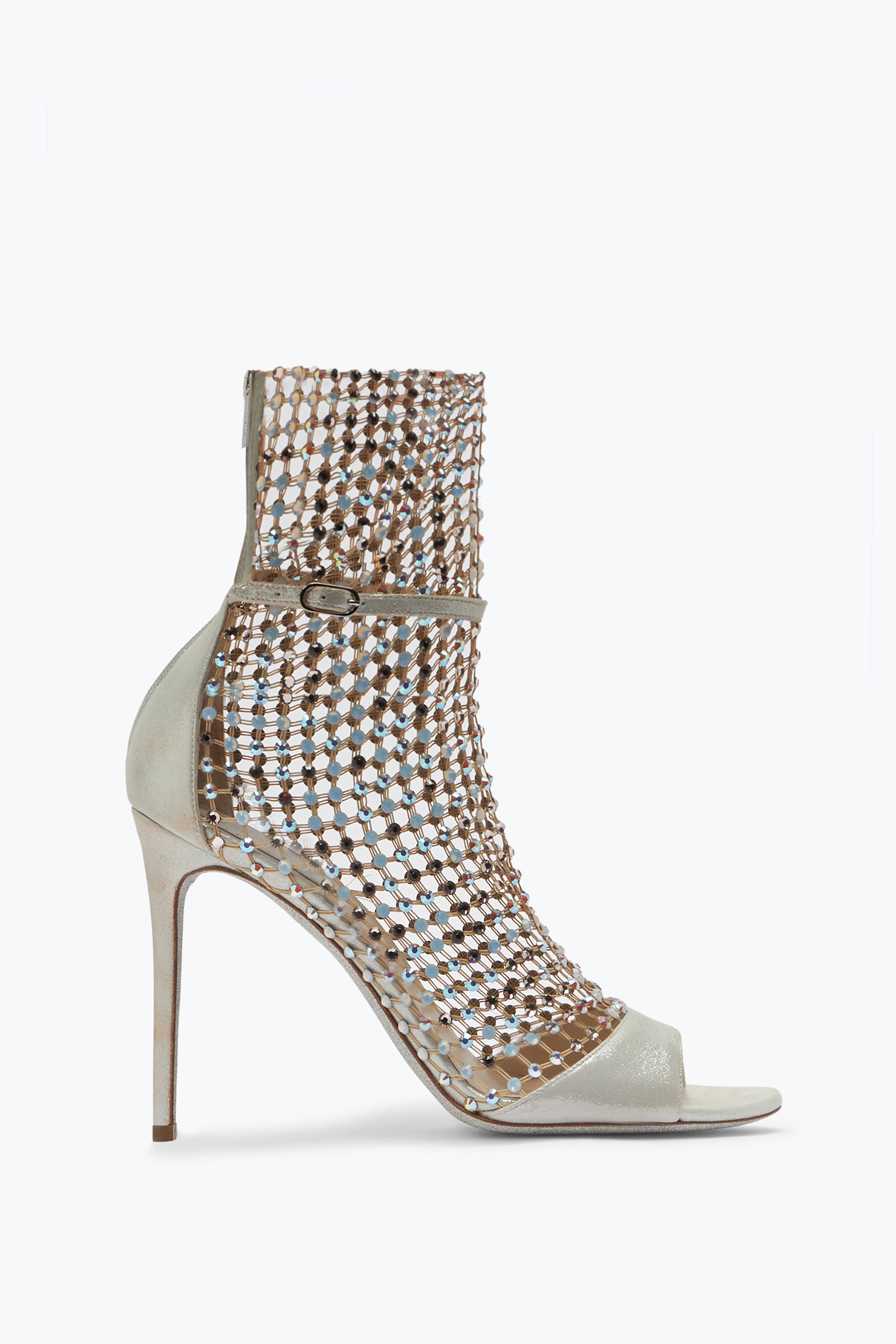René Caovilla Ivory Stiletto Heel Sandals Galaxia