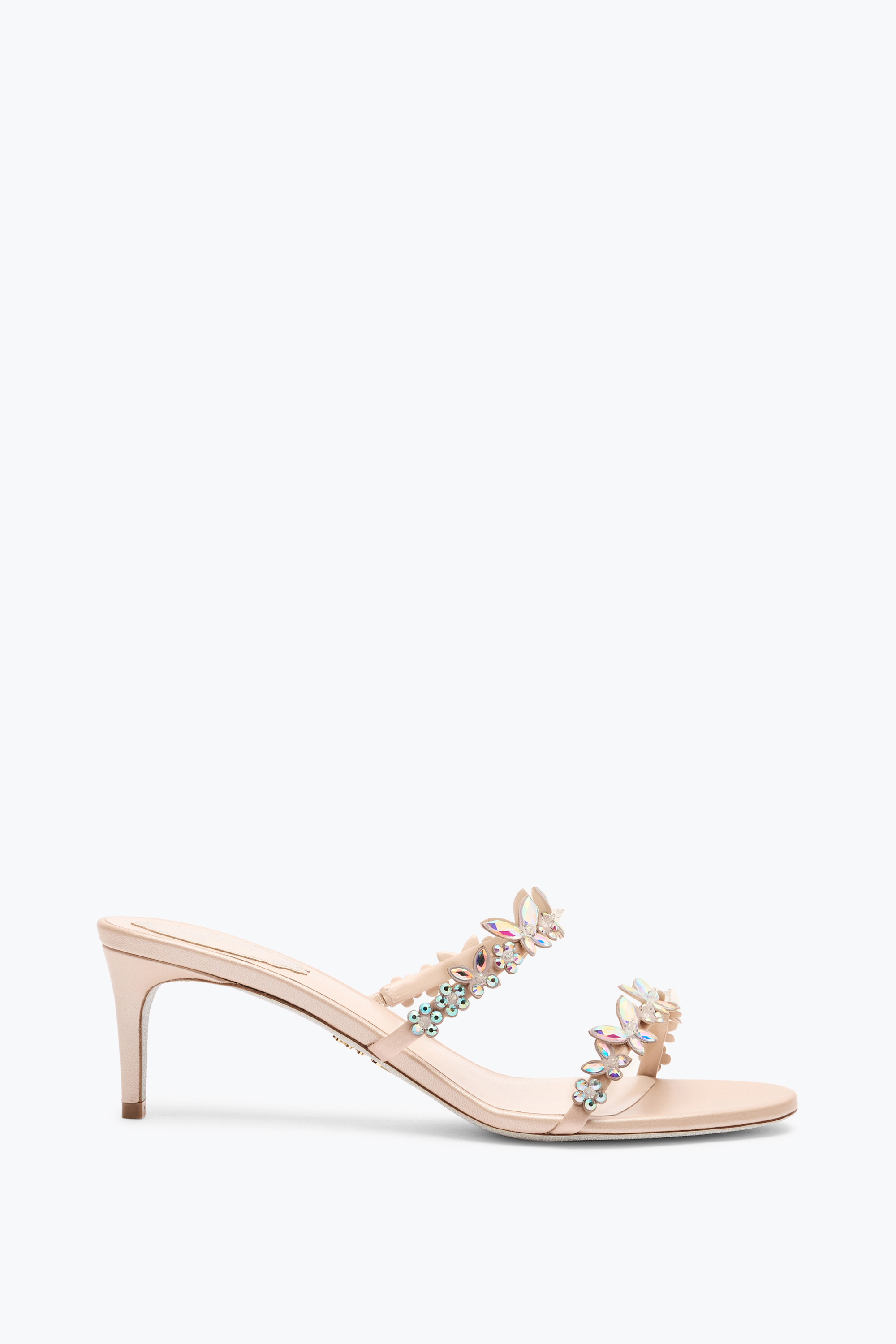 René Caovilla Florian Nude Slider Sandal 60