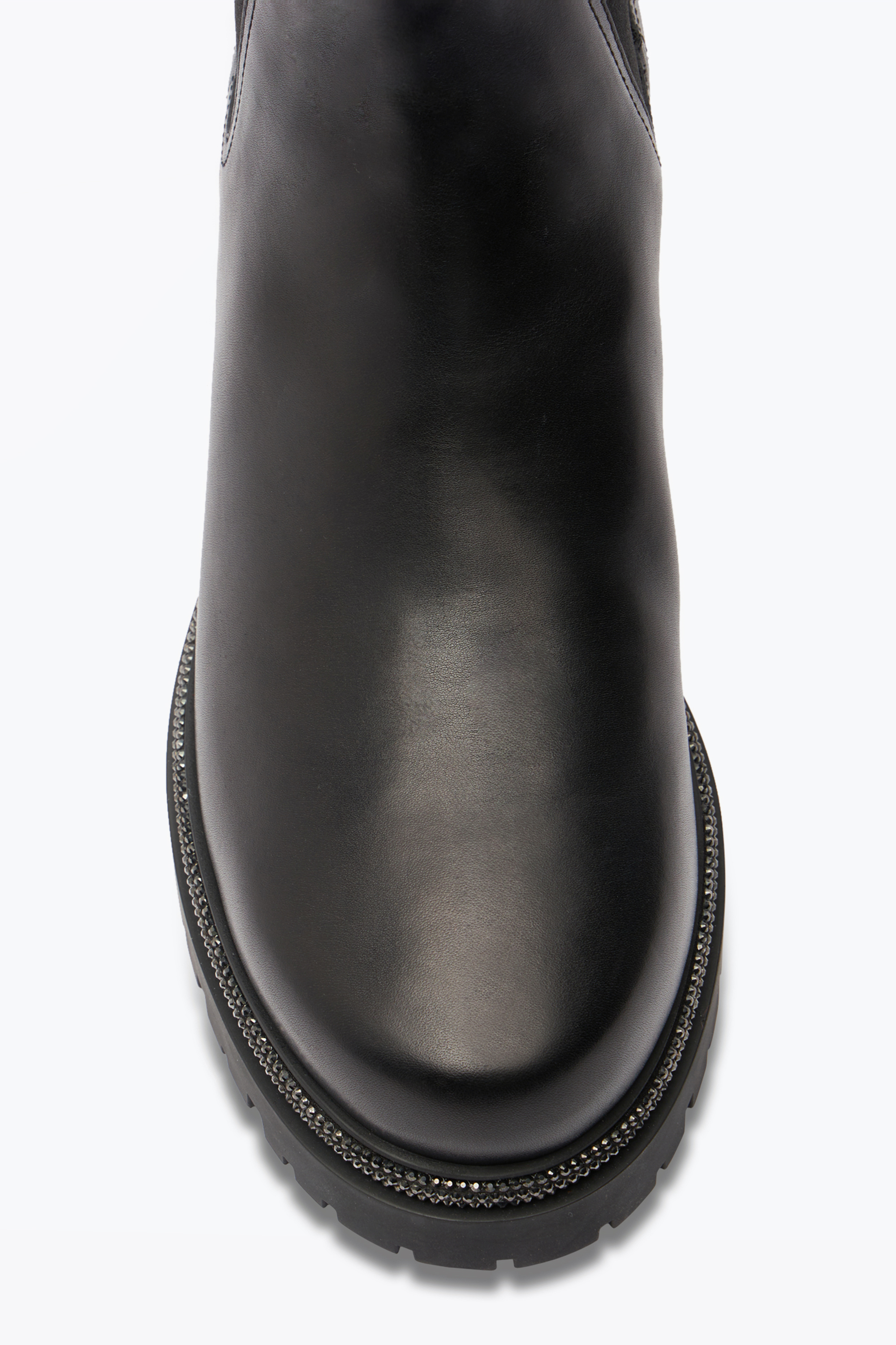René Caovilla Black Leather Ankle Boots Bika
