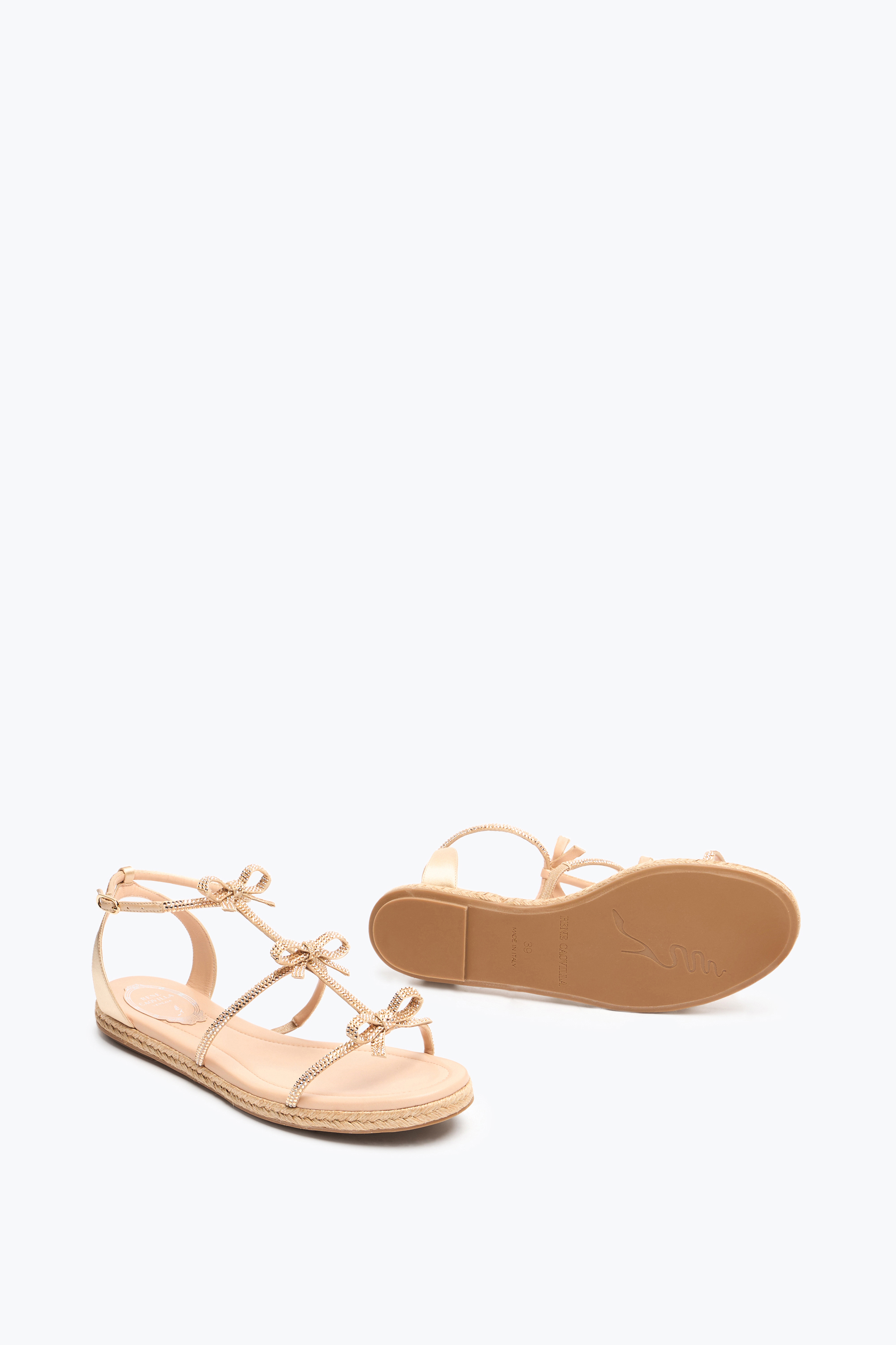 René Caovilla Caterina Nude Flatform Sandal 10