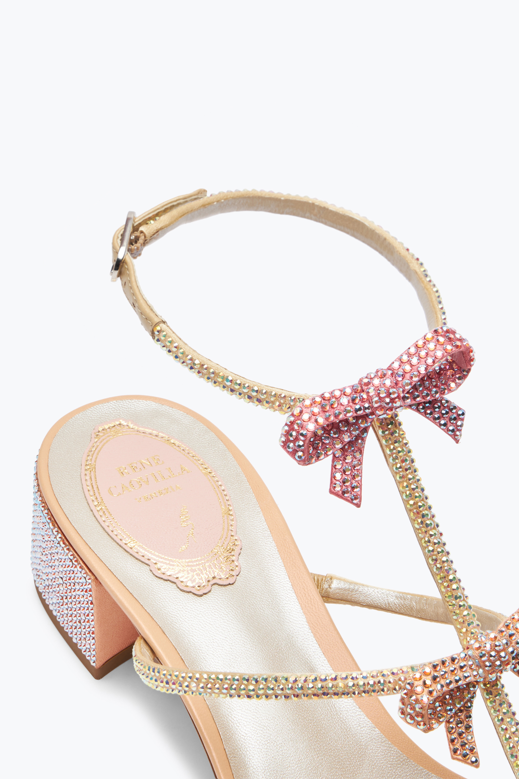 René Caovilla Caterina Peach Sandal 35