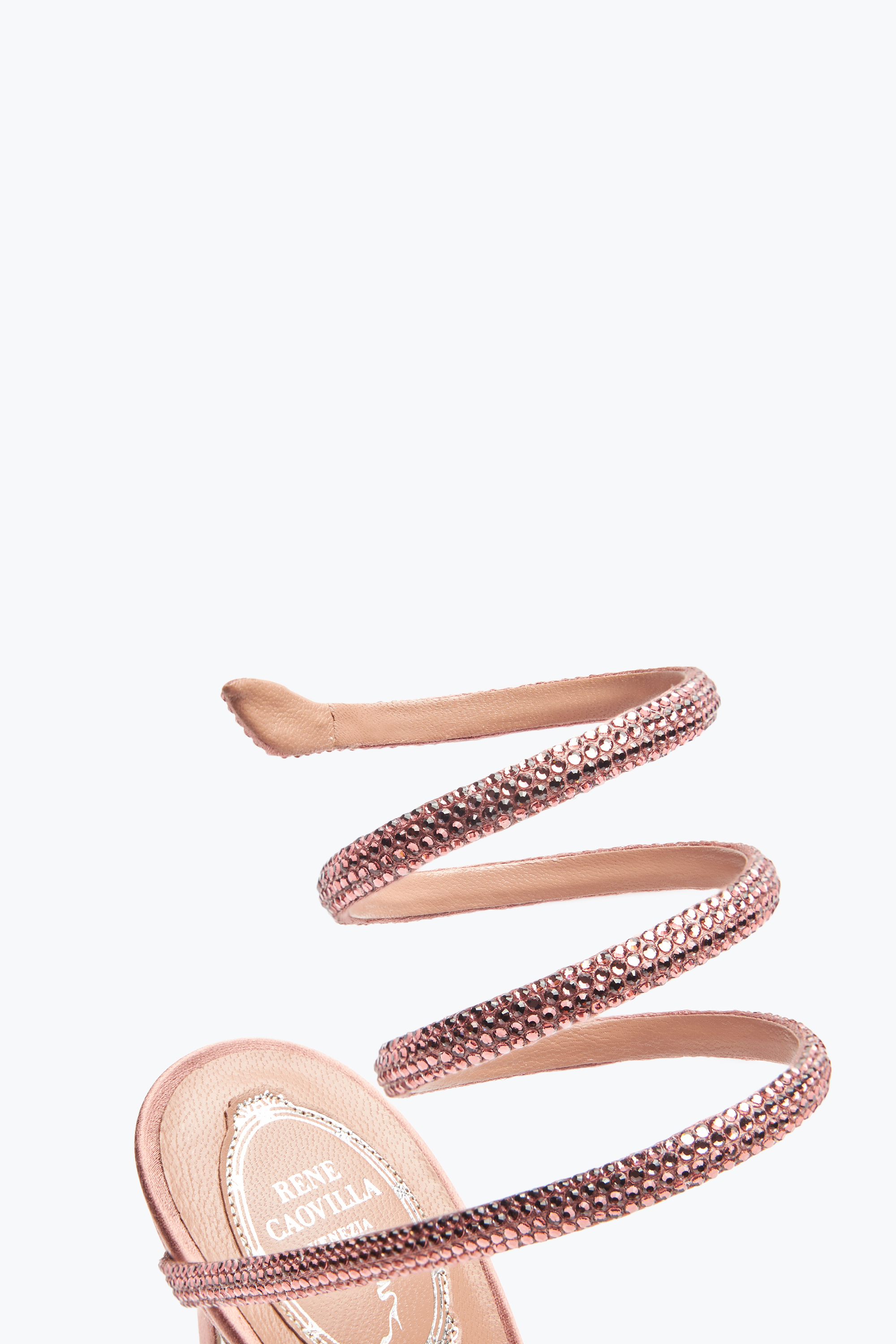 René Caovilla Cleo Rose Gold Sandal 105