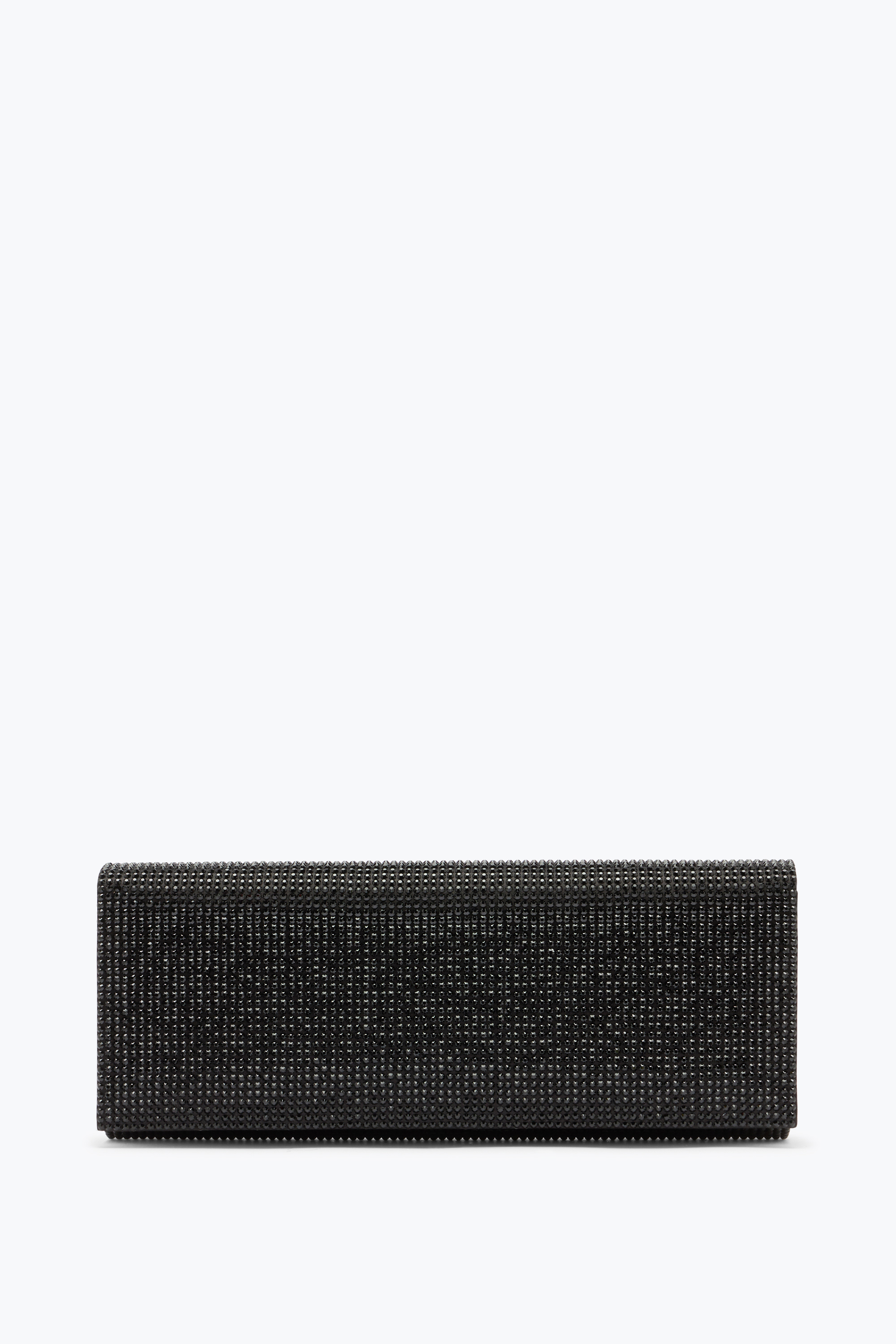 René Caovilla Zafira Black Clutch With All-over Crystals