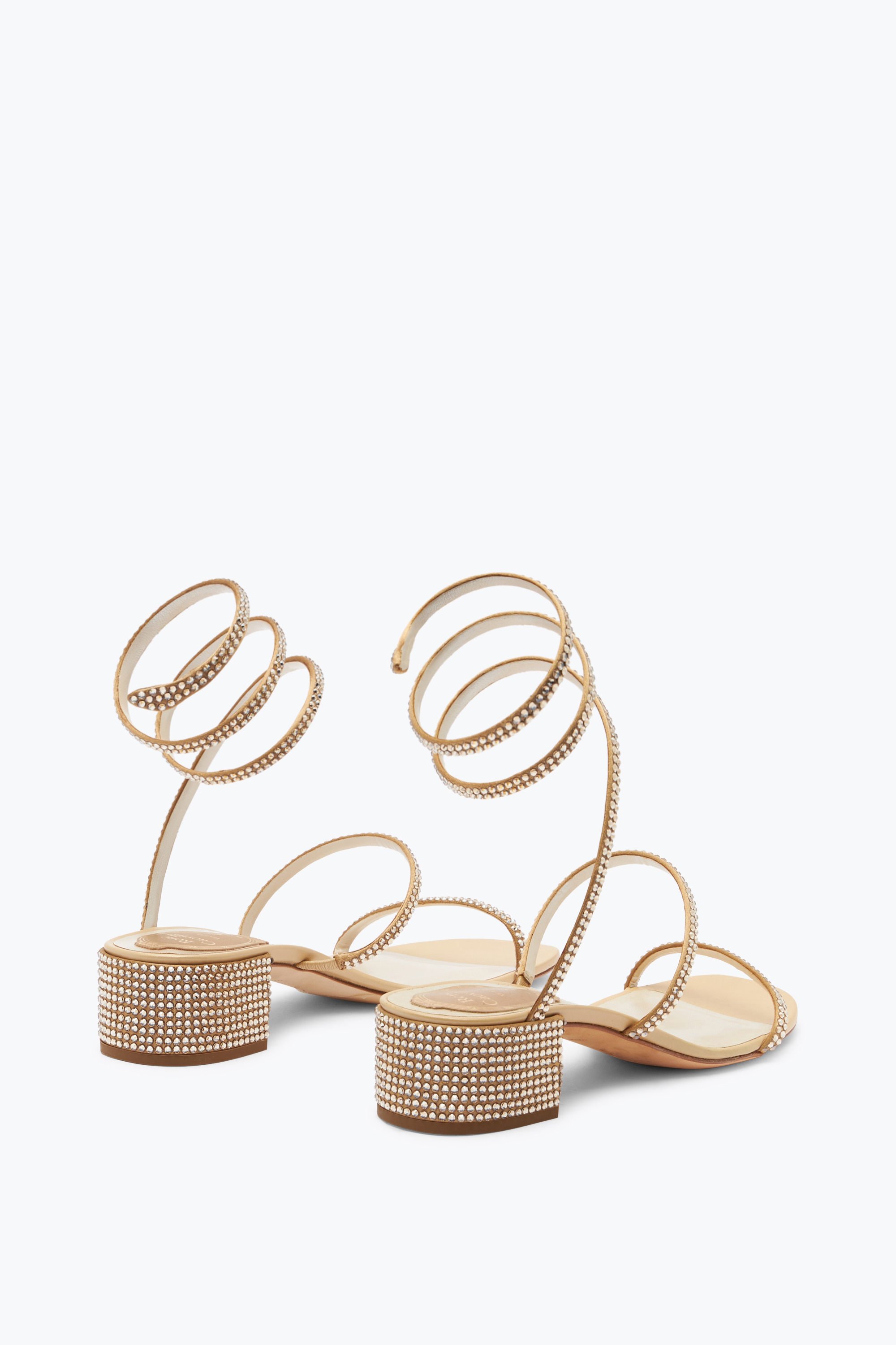 René Caovilla Elegant Beige Sandals Cleo
