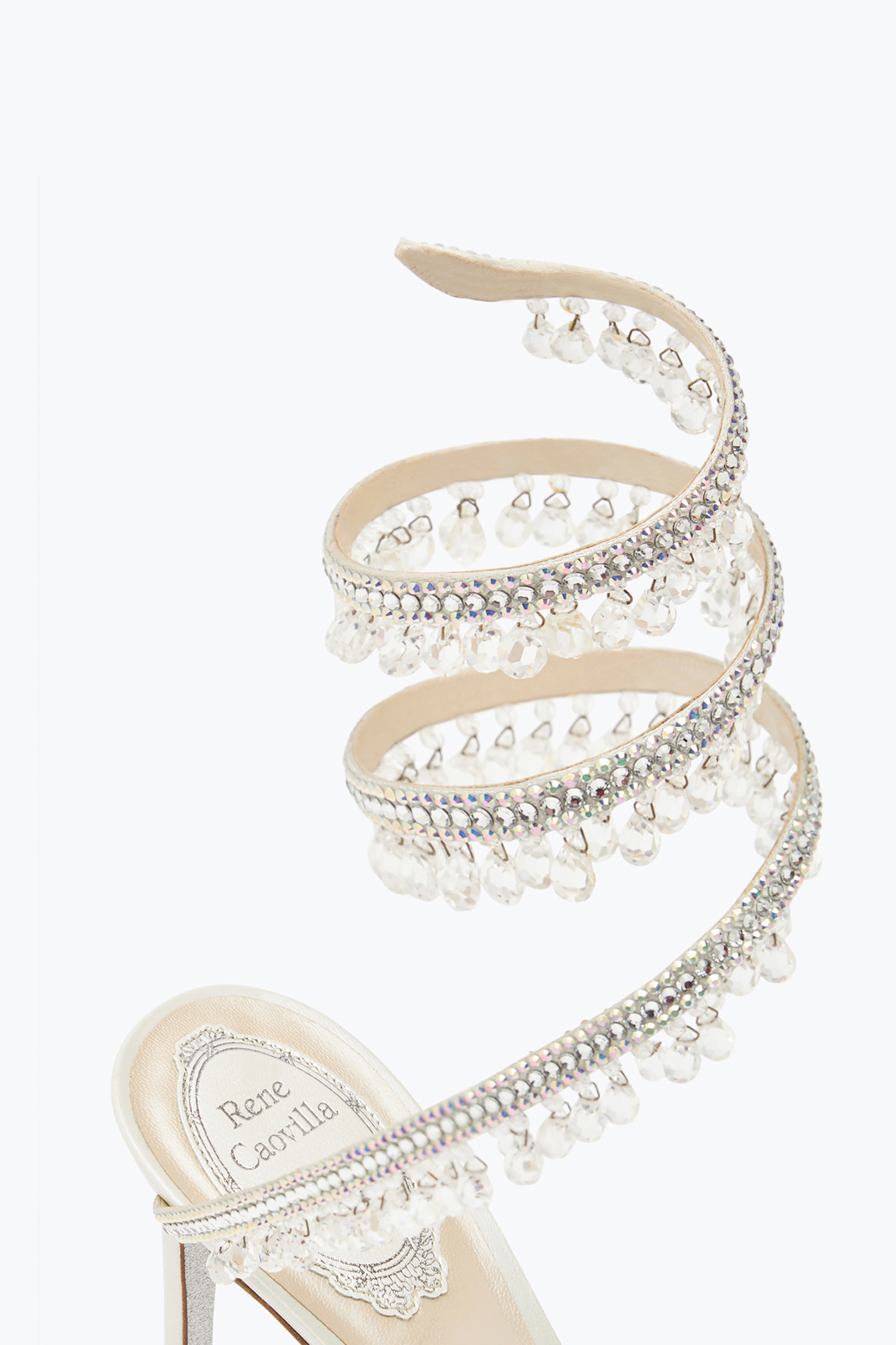 René Caovilla Chandelier 105mm Crystal-embellished Sandals