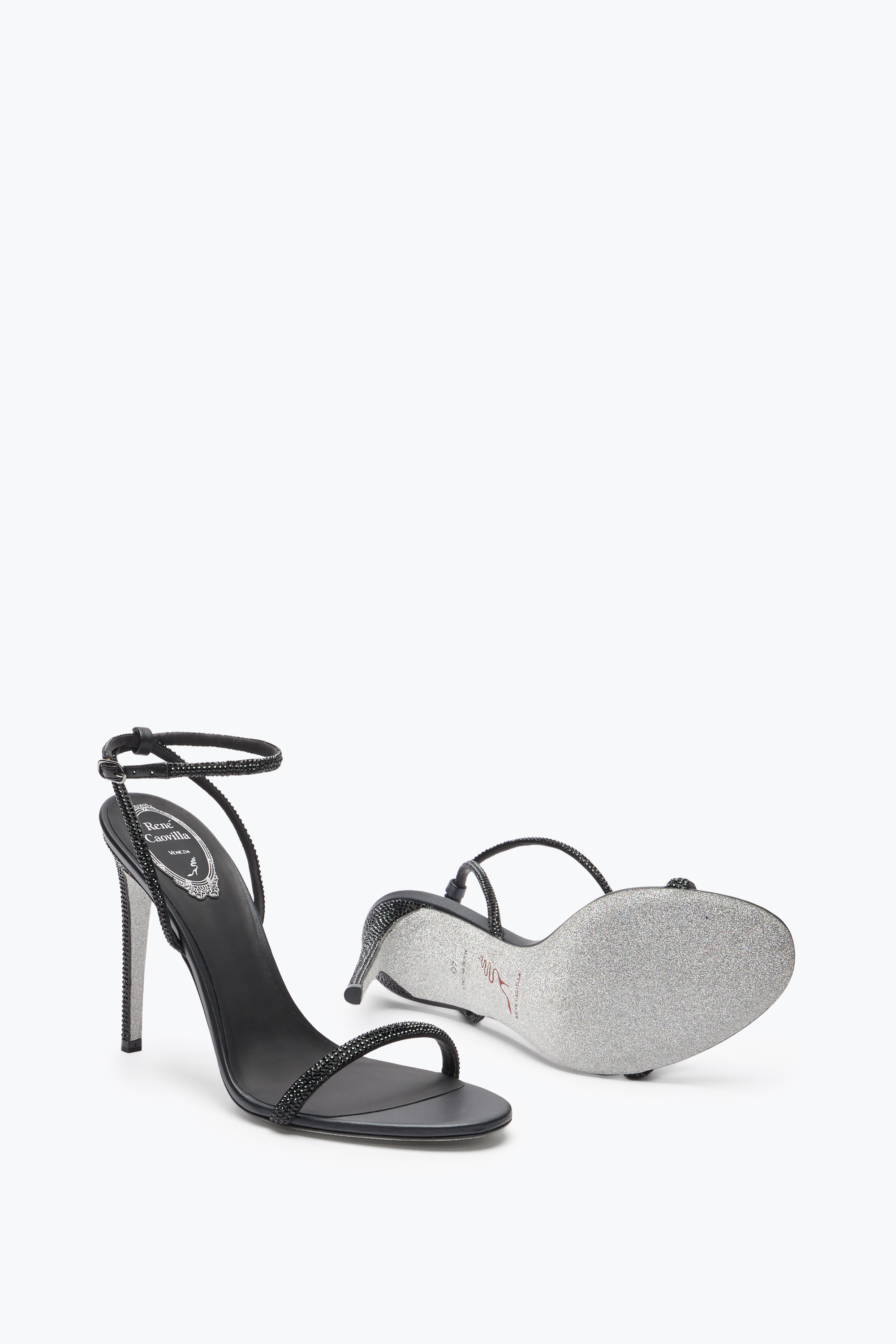 René Caovilla Stiletto Heel Sandals Ellabrita