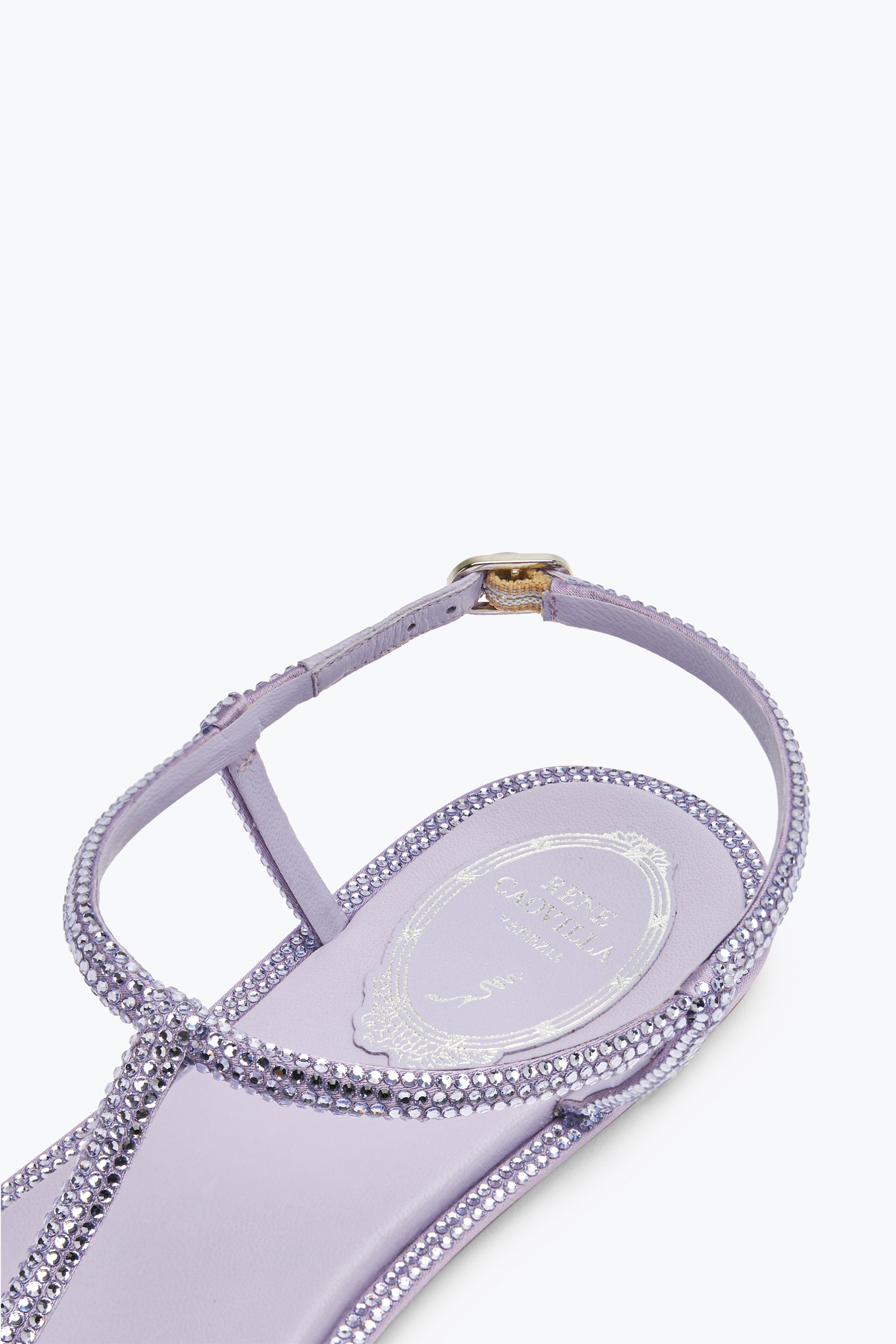 René Caovilla Diana Crystal Lavender Sandal 10