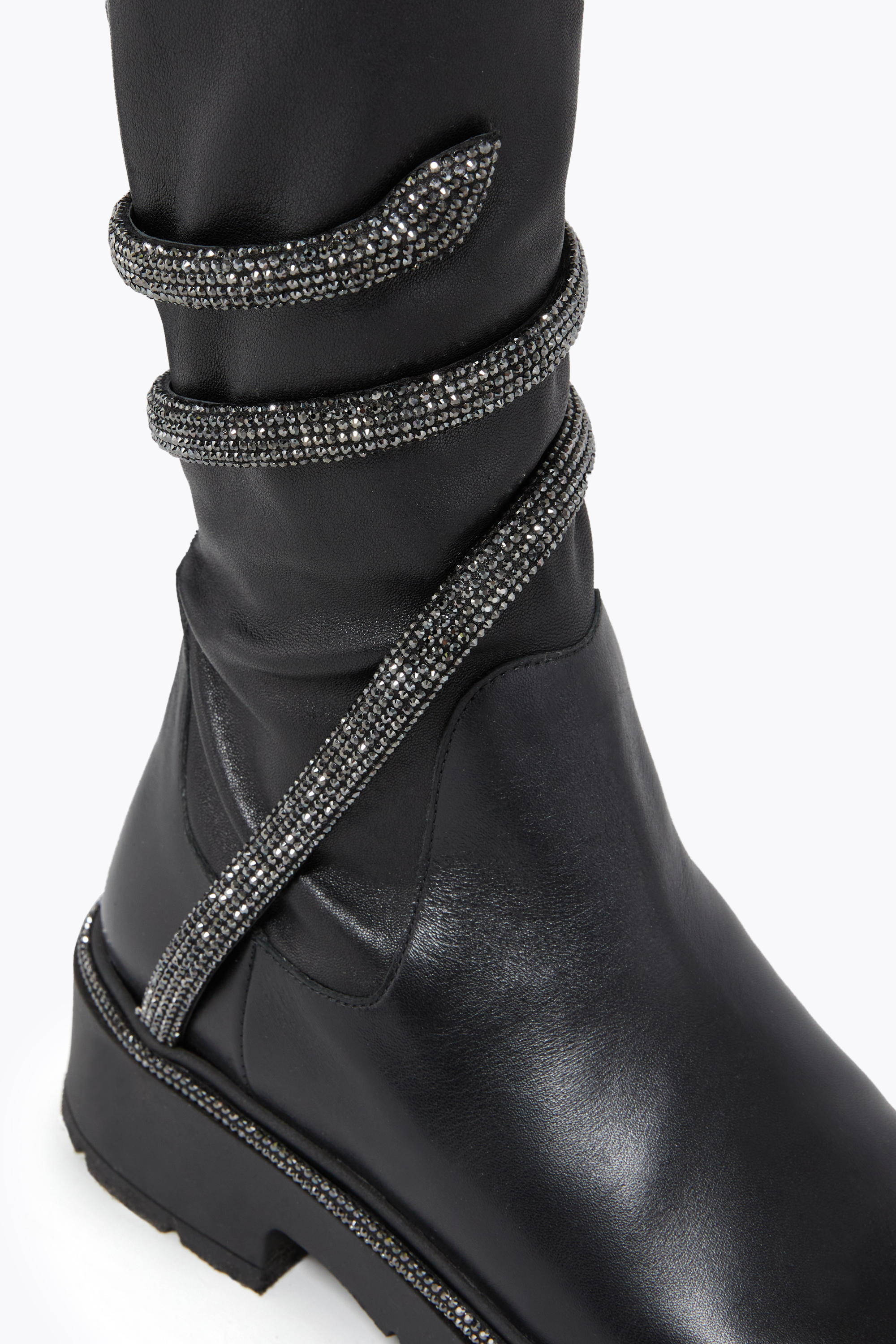 René Caovilla Cleo Black Cuissard Boot 50 In Black