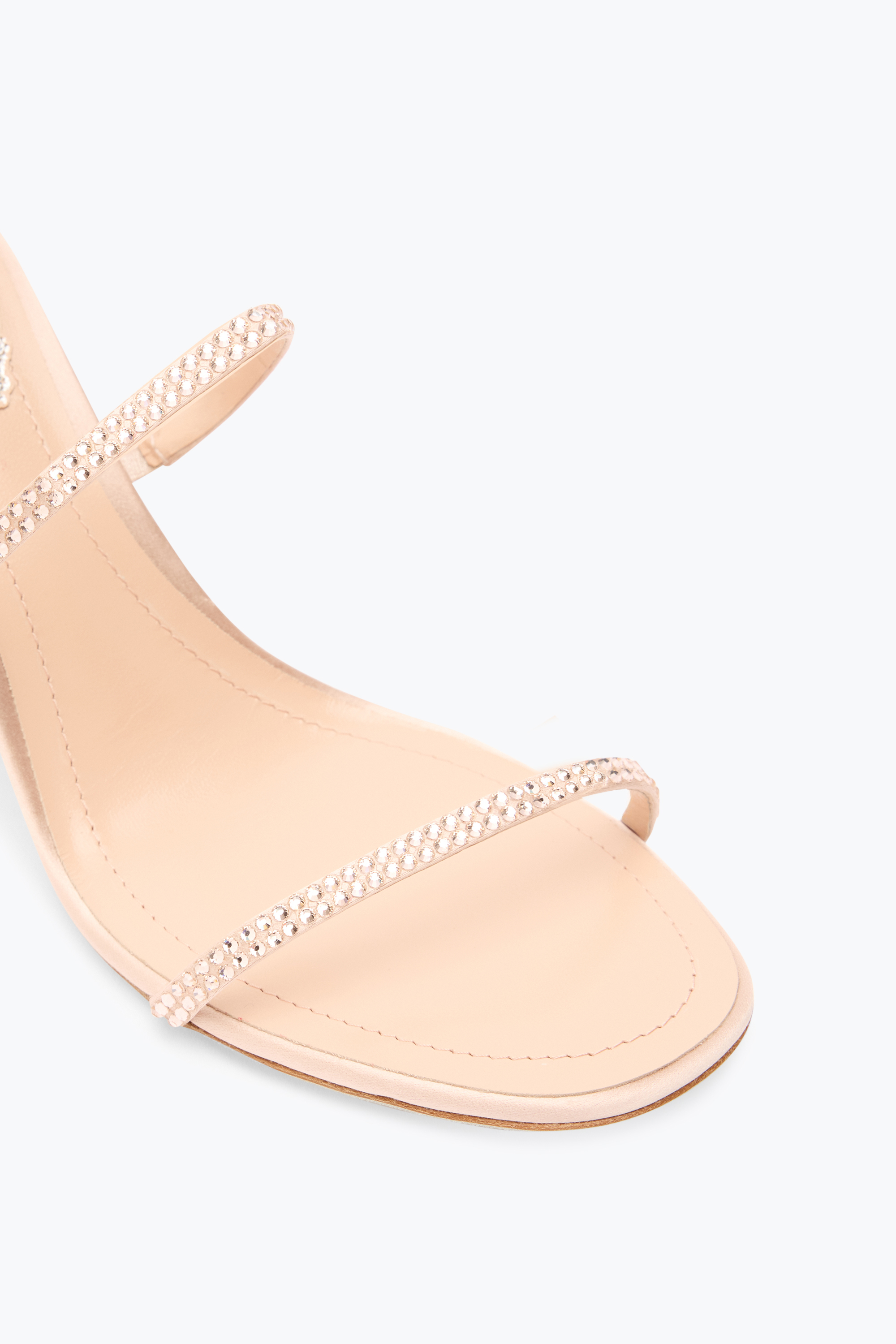 René Caovilla Cleo Nude Sandal With Soul Heel 80