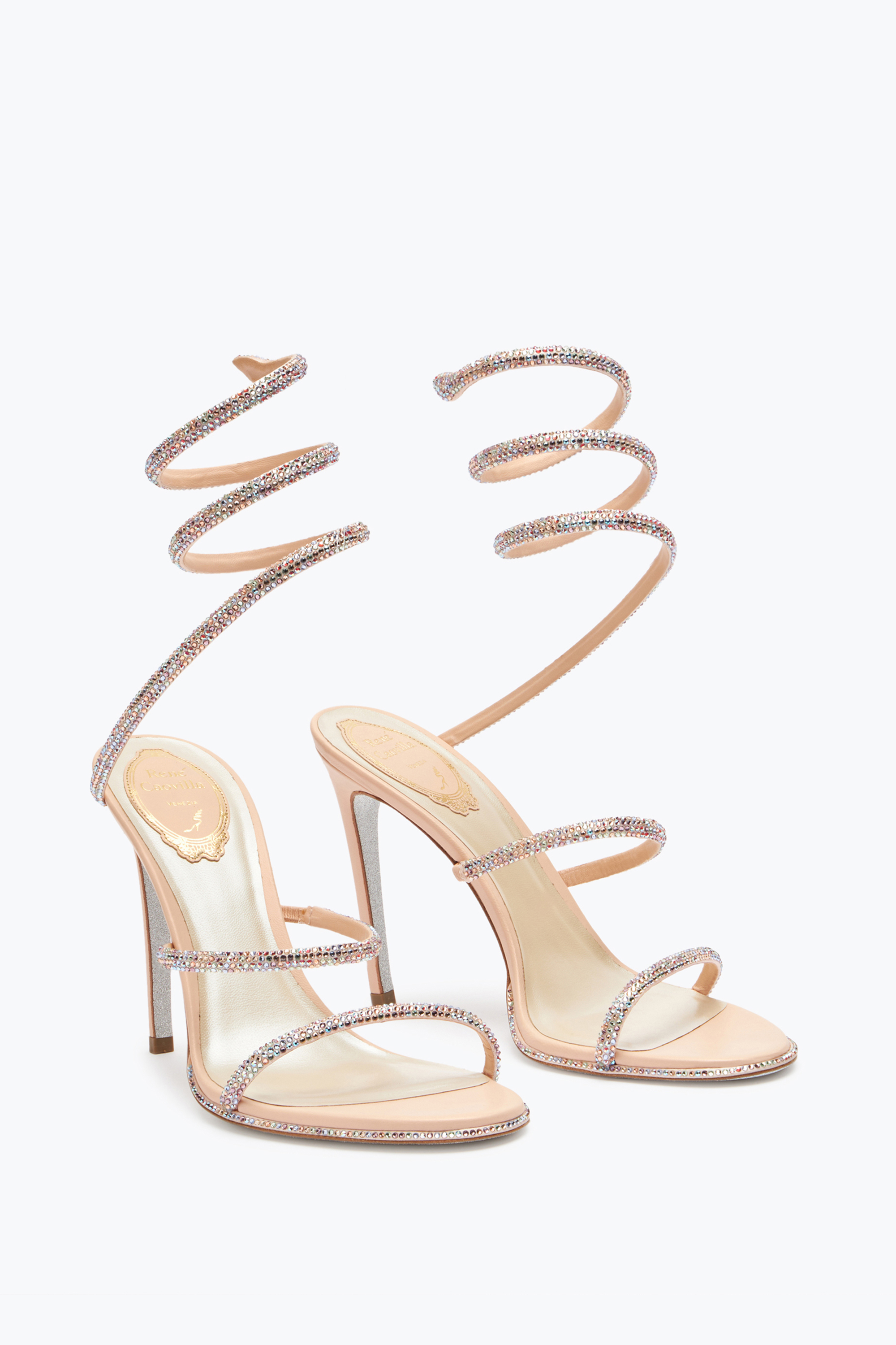 René Caovilla Elegant Pink Sandals Cleo