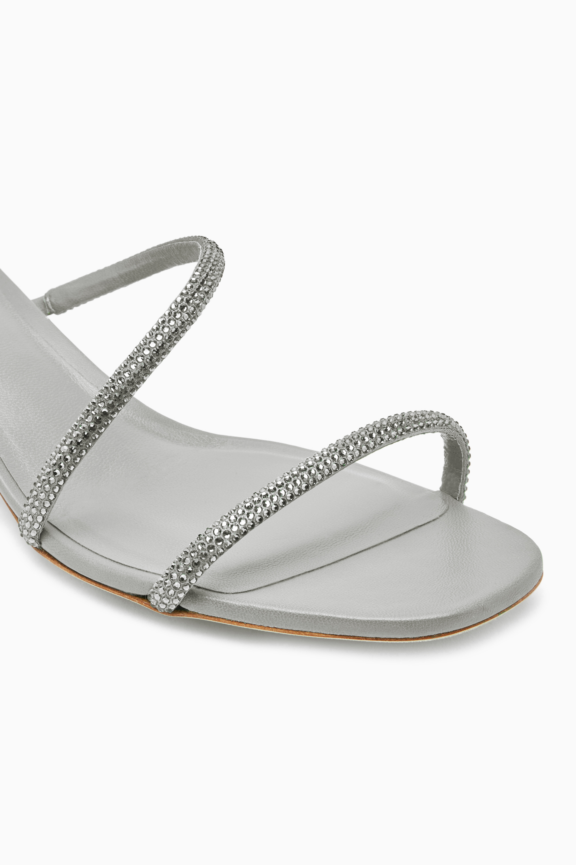 René Caovilla Cleo  Crystal Gray Sandal 35