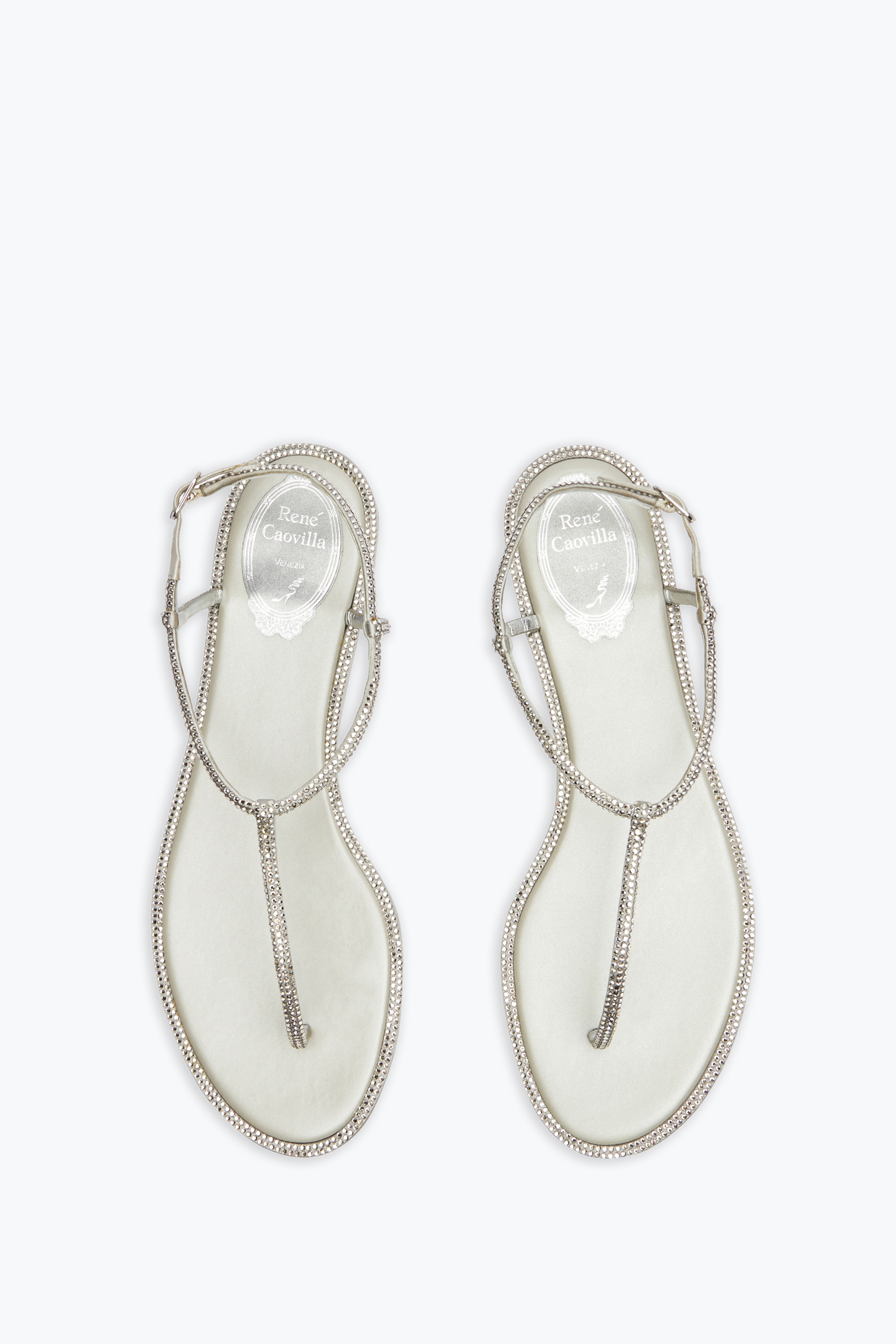 René Caovilla Flat Flip Flops Diana